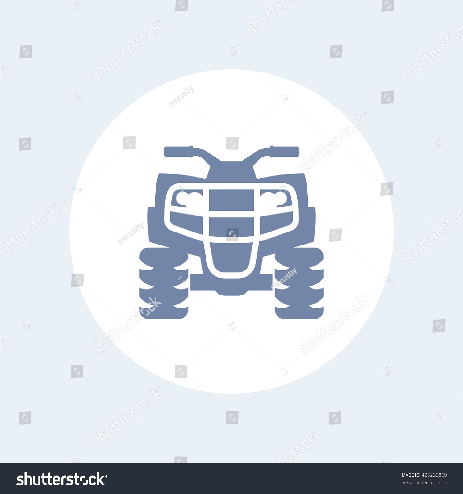 Quad Bike Icon All Terrain Vehicle Stock Vector 425235859 ...