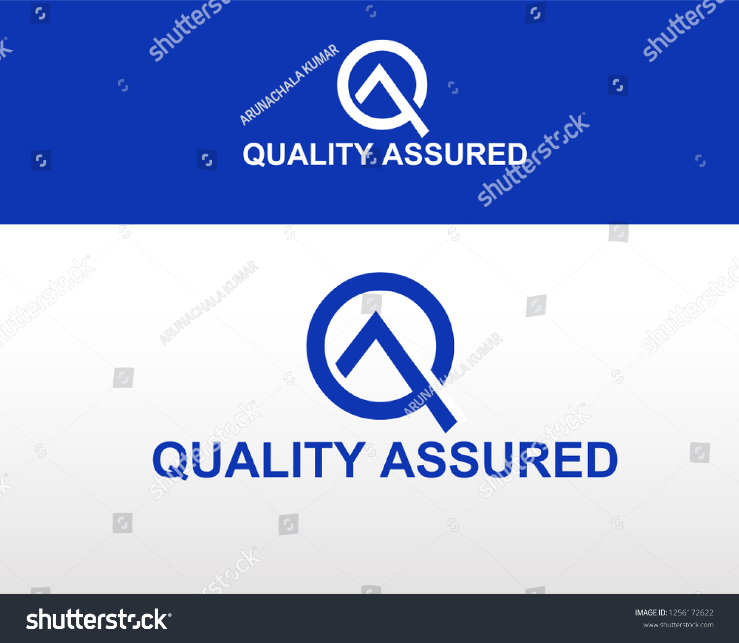 Quality Assured Logo Qa Symbal Stock Vector Royalty Free 1256172622