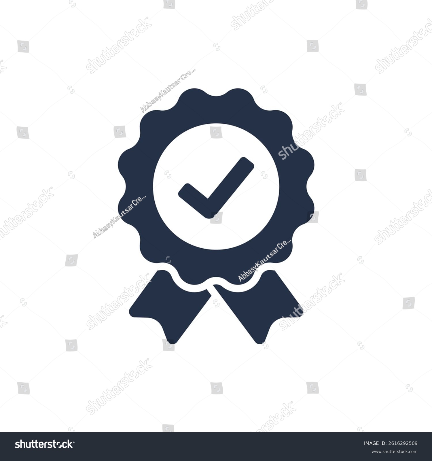 navy blue badge with check mark clip art preview