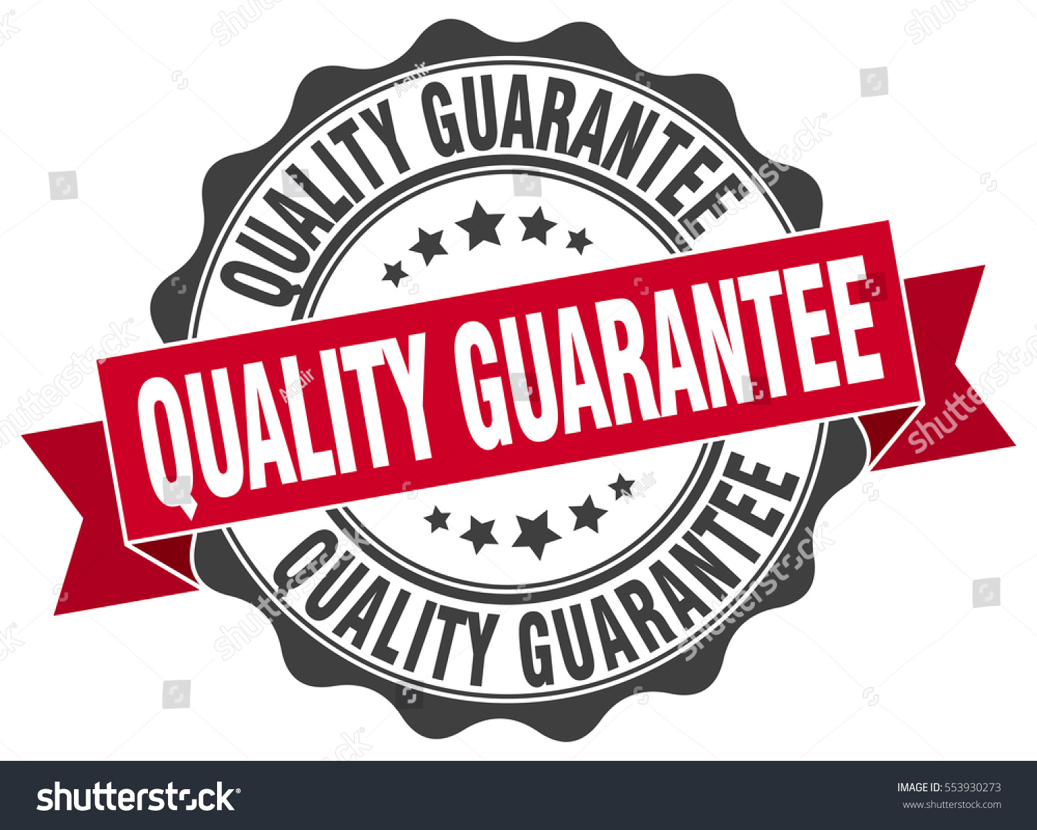 Quality Guarantee Stamp Sticker Seal Round Stock Vector (Royalty Free ...