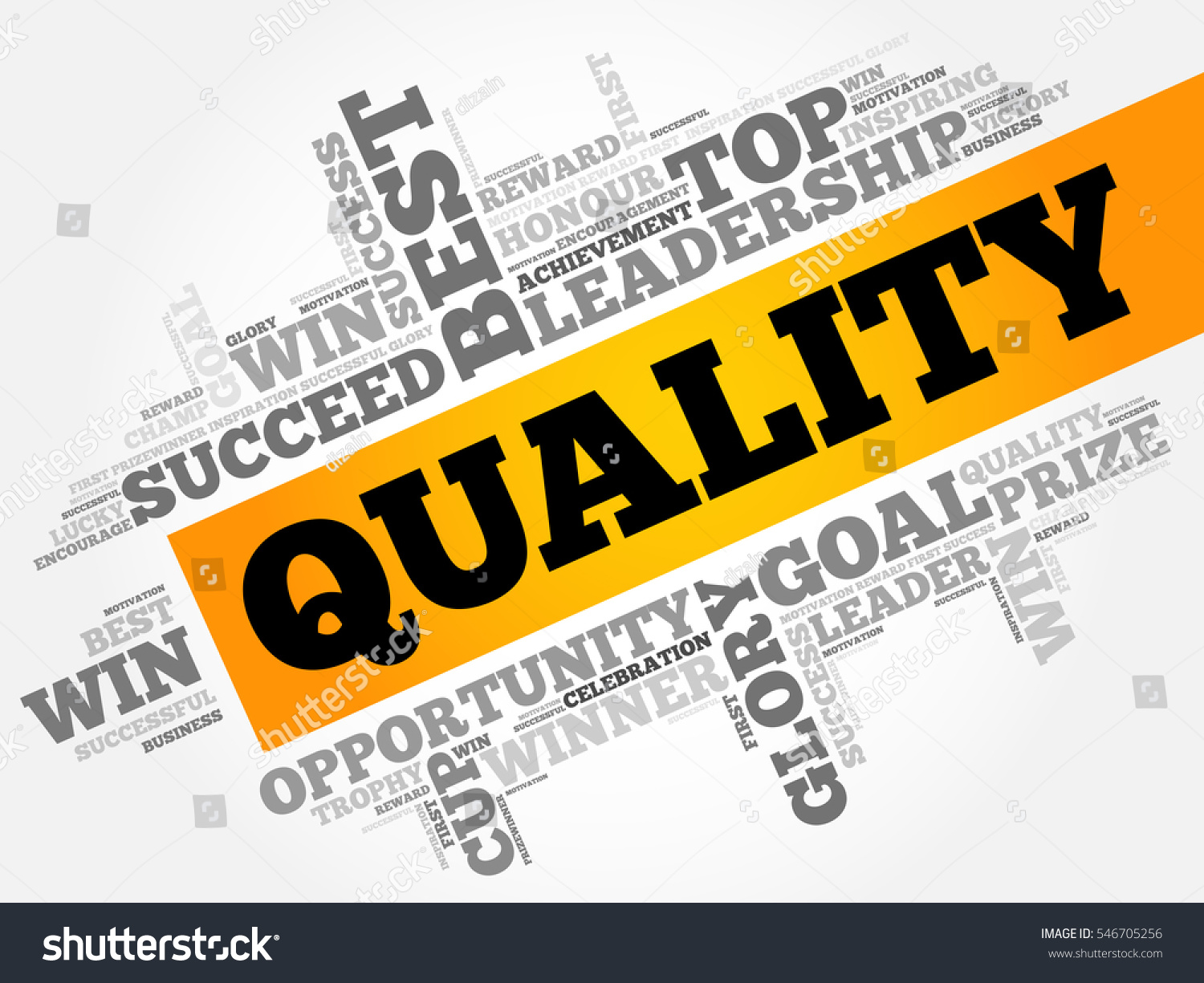 Quality Word Cloud Business Concept Stock Vector (Royalty Free