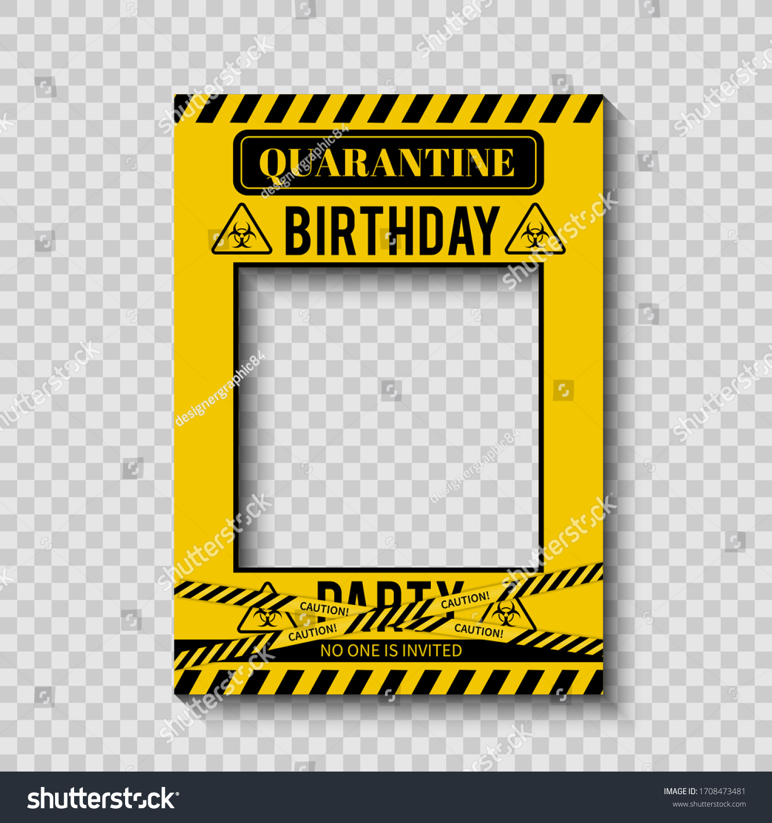 Quarantine Birthday Party Photo Booth Frame Stock Vector Royalty Free Quarantine Birthday Party Photo Booth Frame Stock Vector Royalty Free
