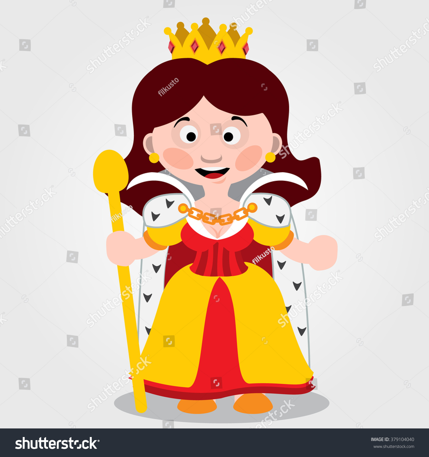 Queen, Fairy Tale Character, Color Illustration. - 379104040 : Shutterstock