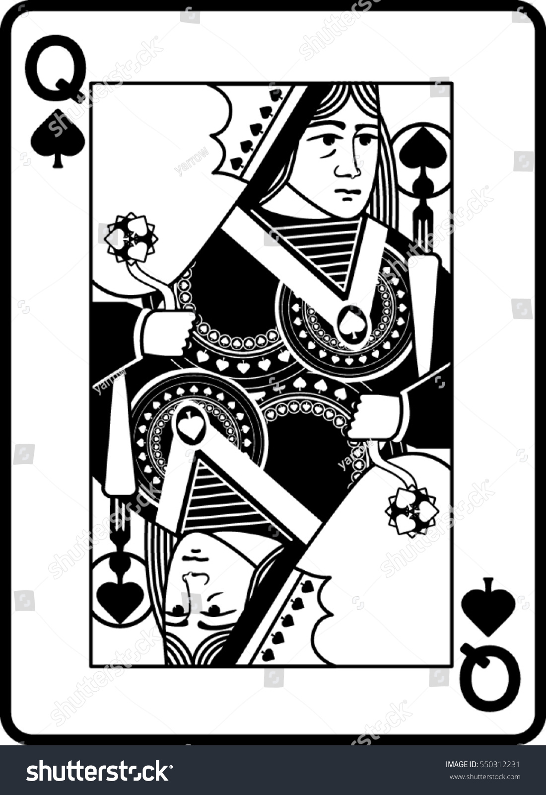 6,646 Queen of spades card Stock Vectors, Images & Vector Art ...