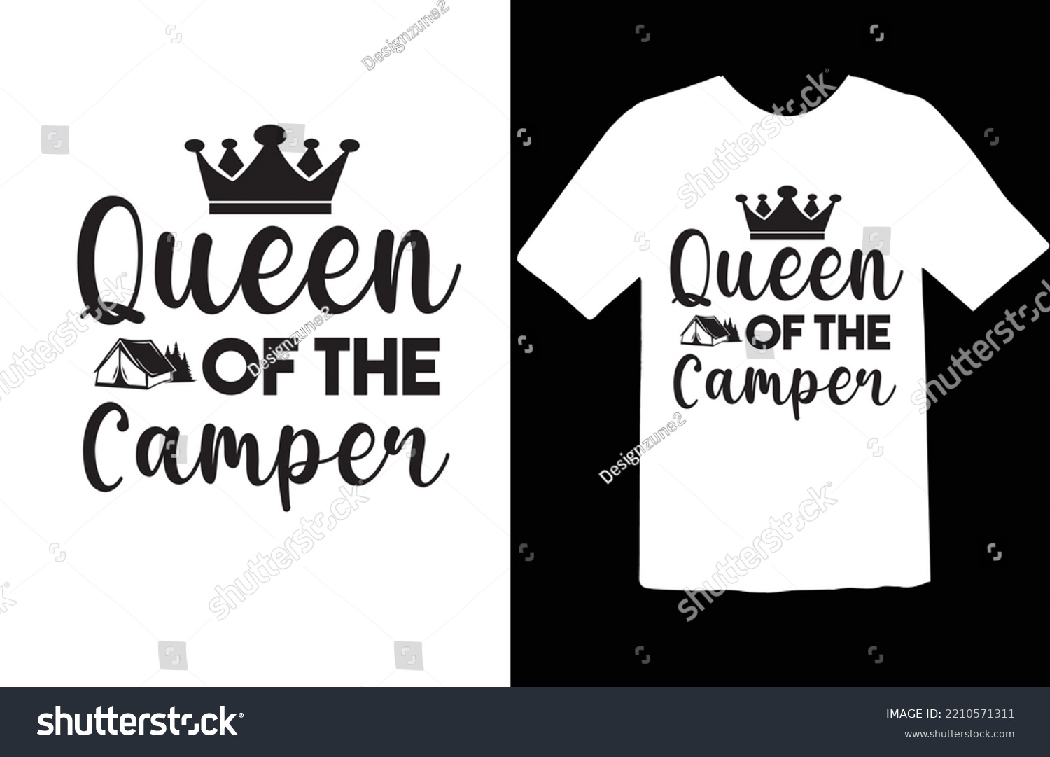SVG of Queen of the Camper svg design svg