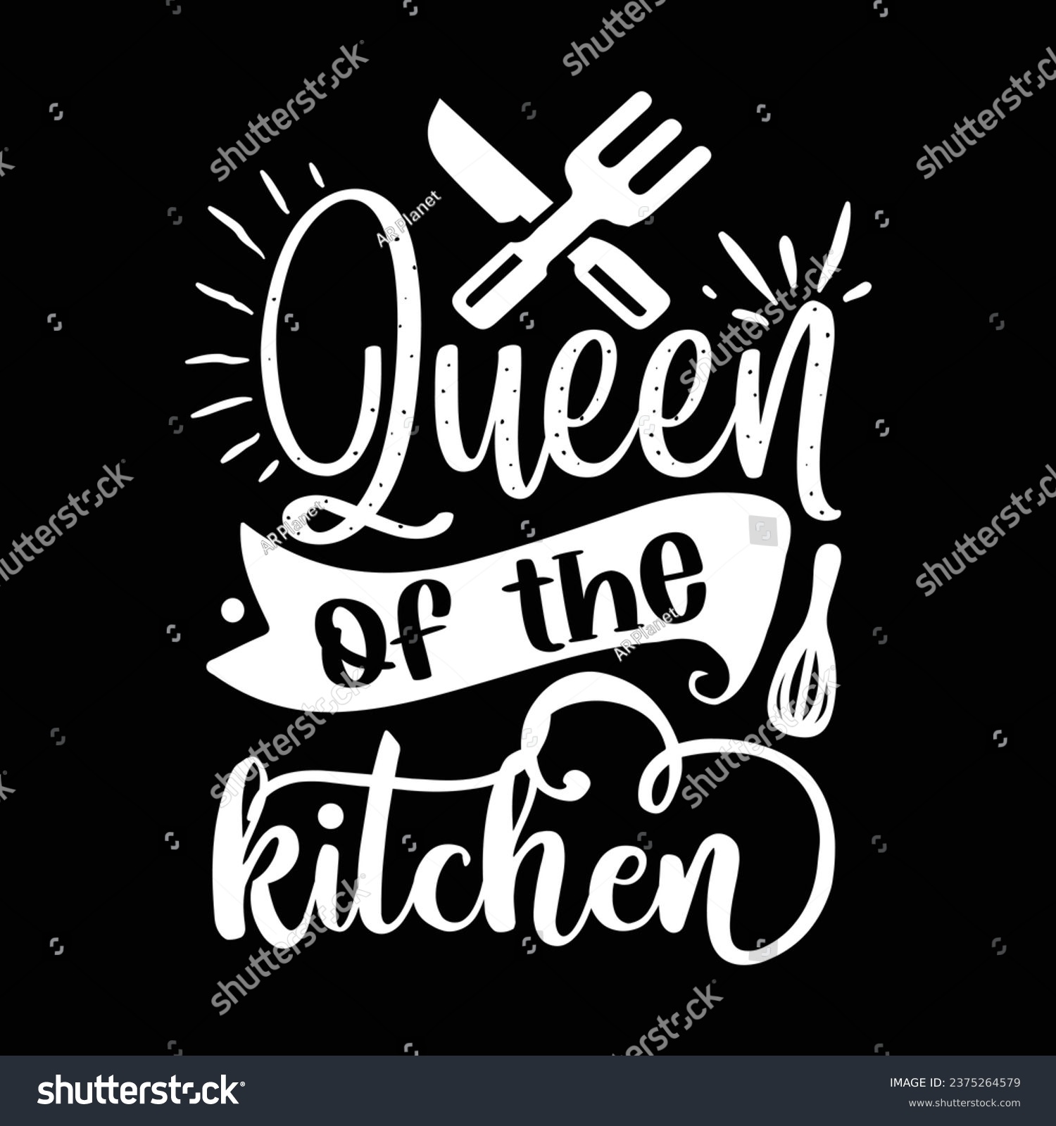 SVG of Queen of the kitchen Apron design svg