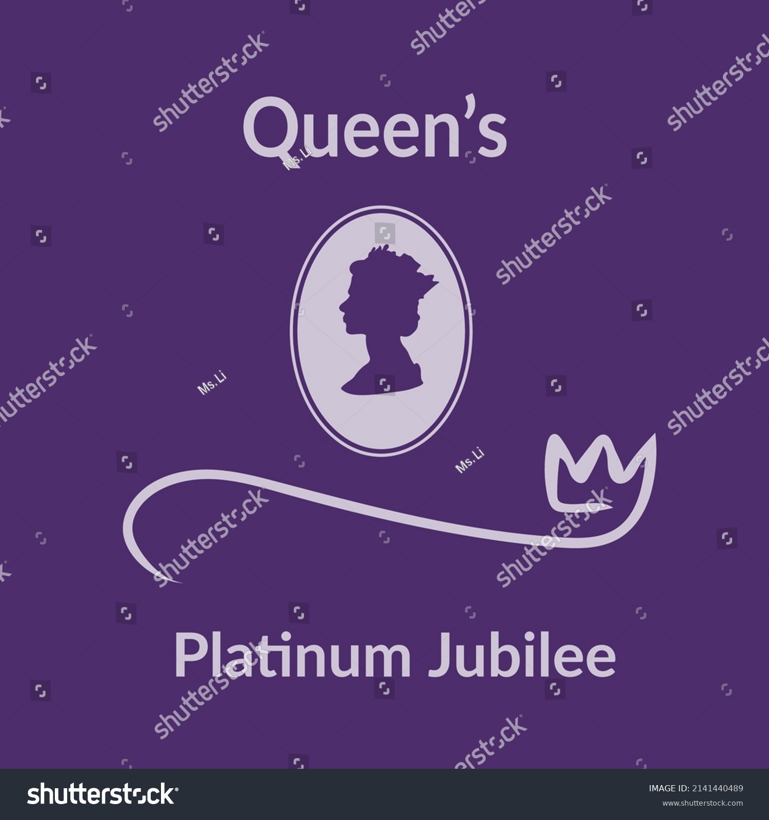 SVG of Queen's Platinum Jubilee 2022 Vector Illustration Design. svg