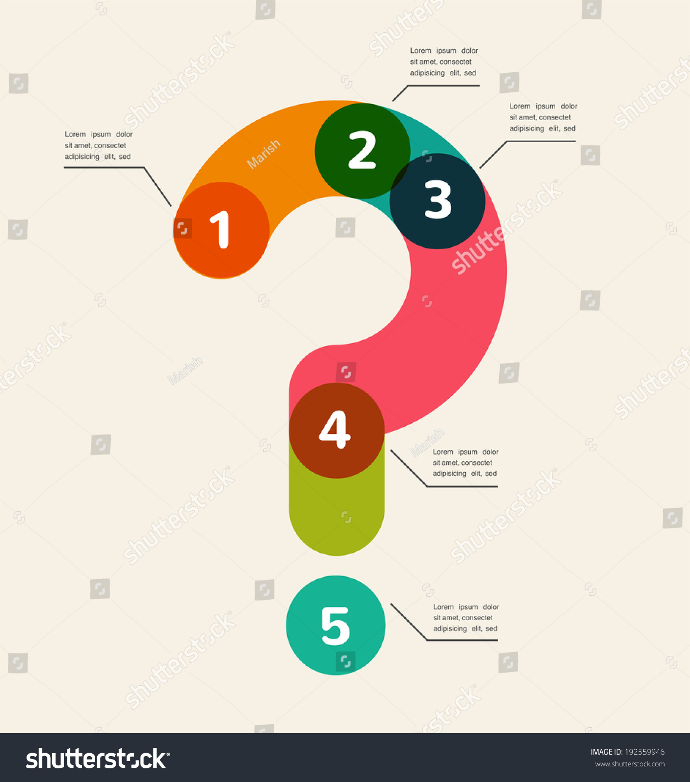 Question Mark Infographic Presentation Royalty Free Vector | Images and ...