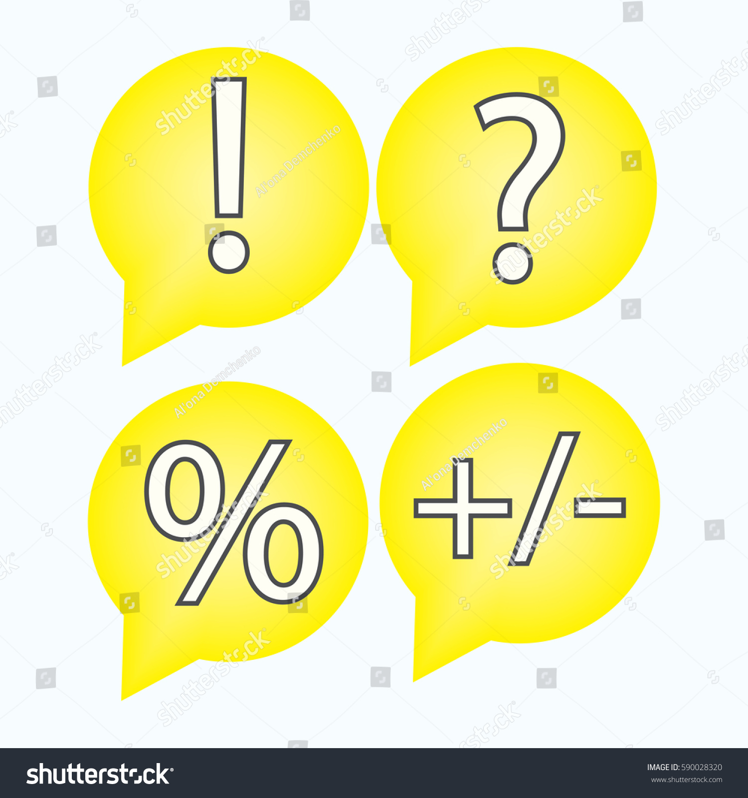 Question Mark Exclamation Mark Icons Vector Stock Vector (Royalty Free ...