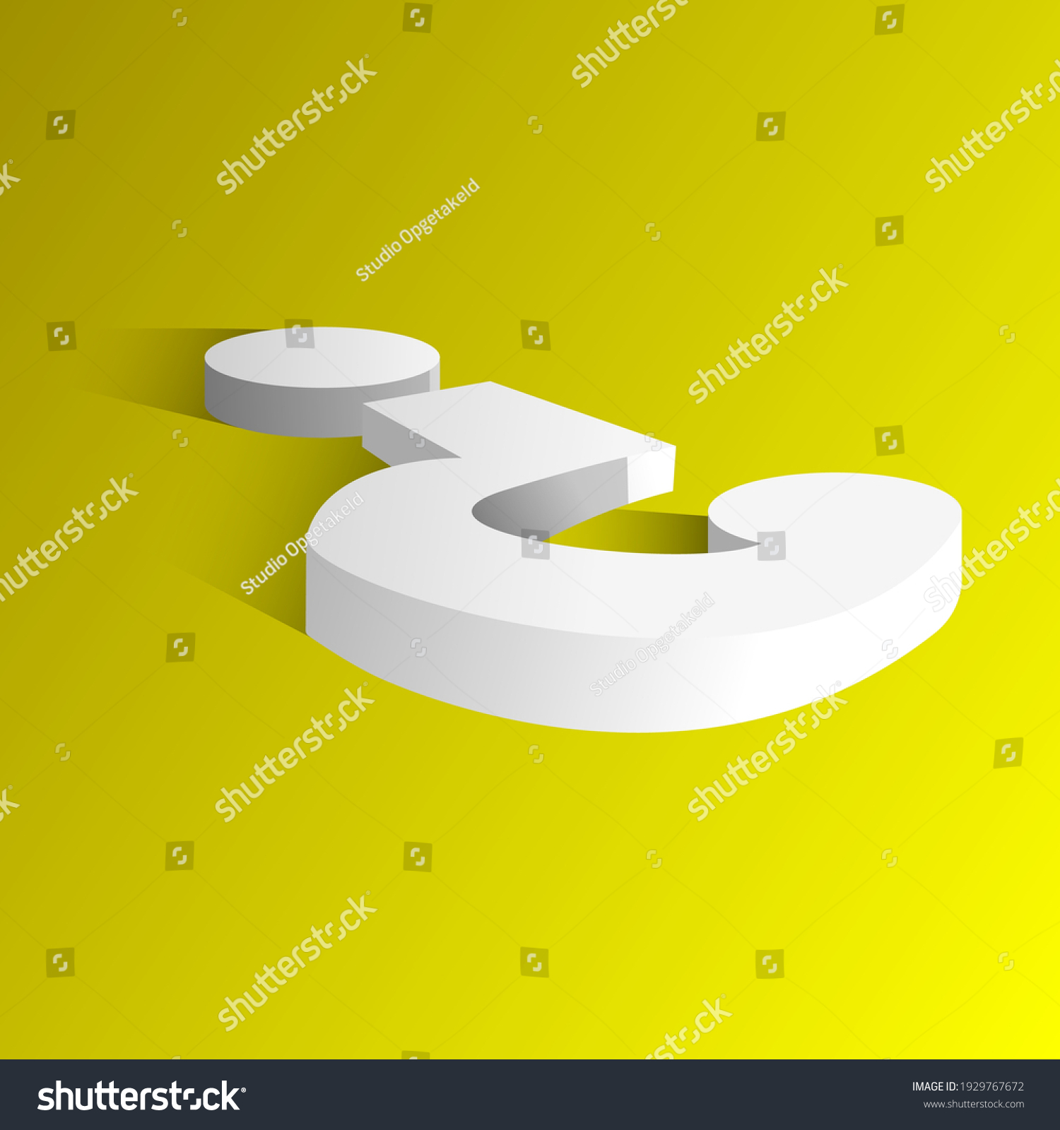 Question Mark 3d Isometric Shadow Vector: เวกเตอร์สต็อก (ปลอดค่า ...
