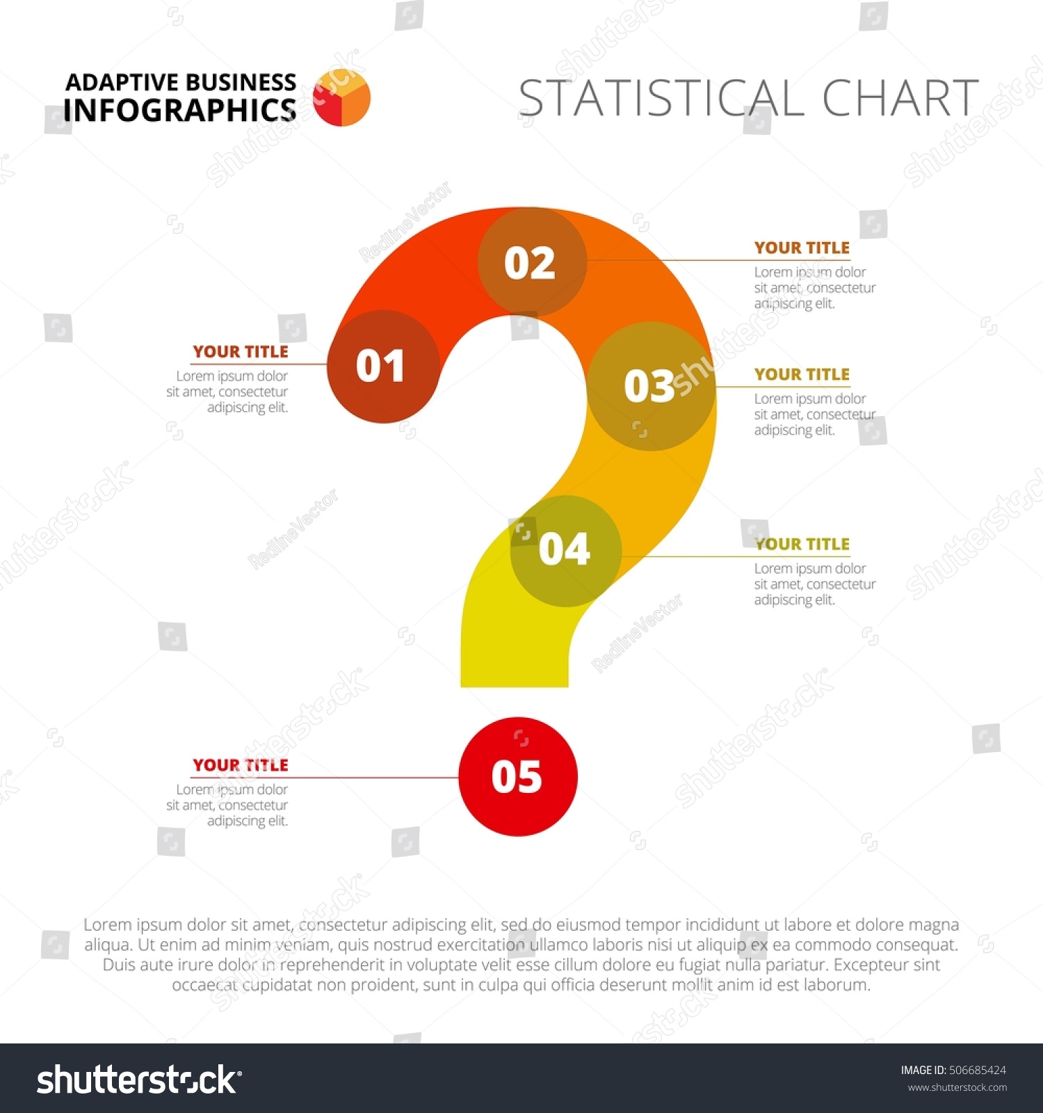 Question Mark Diagram Slide Template Stock Vector (royalty Free) 506685424