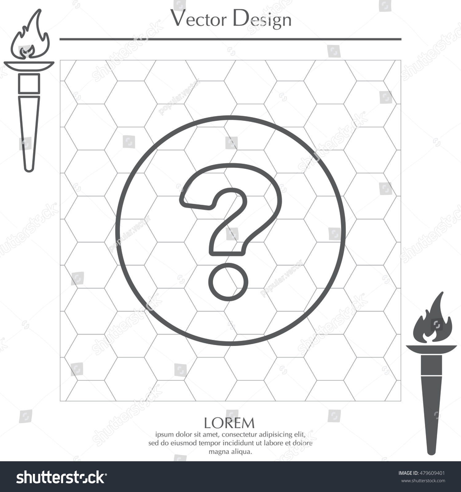 Question Mark Line Icon Stock Vector (Royalty Free) 479609401 ...