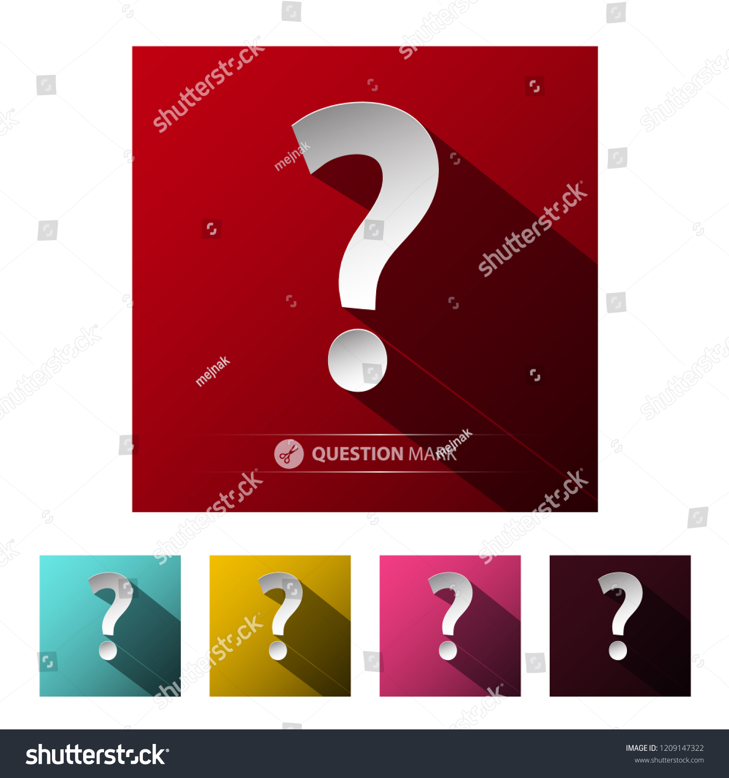 Question Mark Symbols Set Isolated On Stock Vector Royalty Free 1209147322 5290
