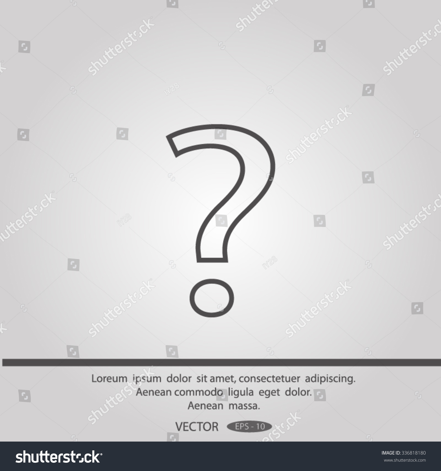 Question Mark Vector Icon Stock Vector (Royalty Free) 336818180 ...