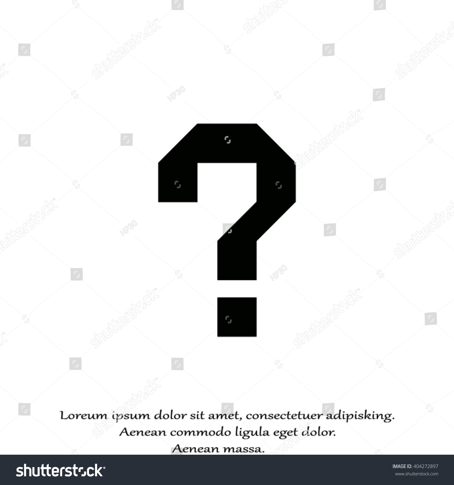 Question Mark Vector Illustration Stock Vector (Royalty Free) 404272897 ...