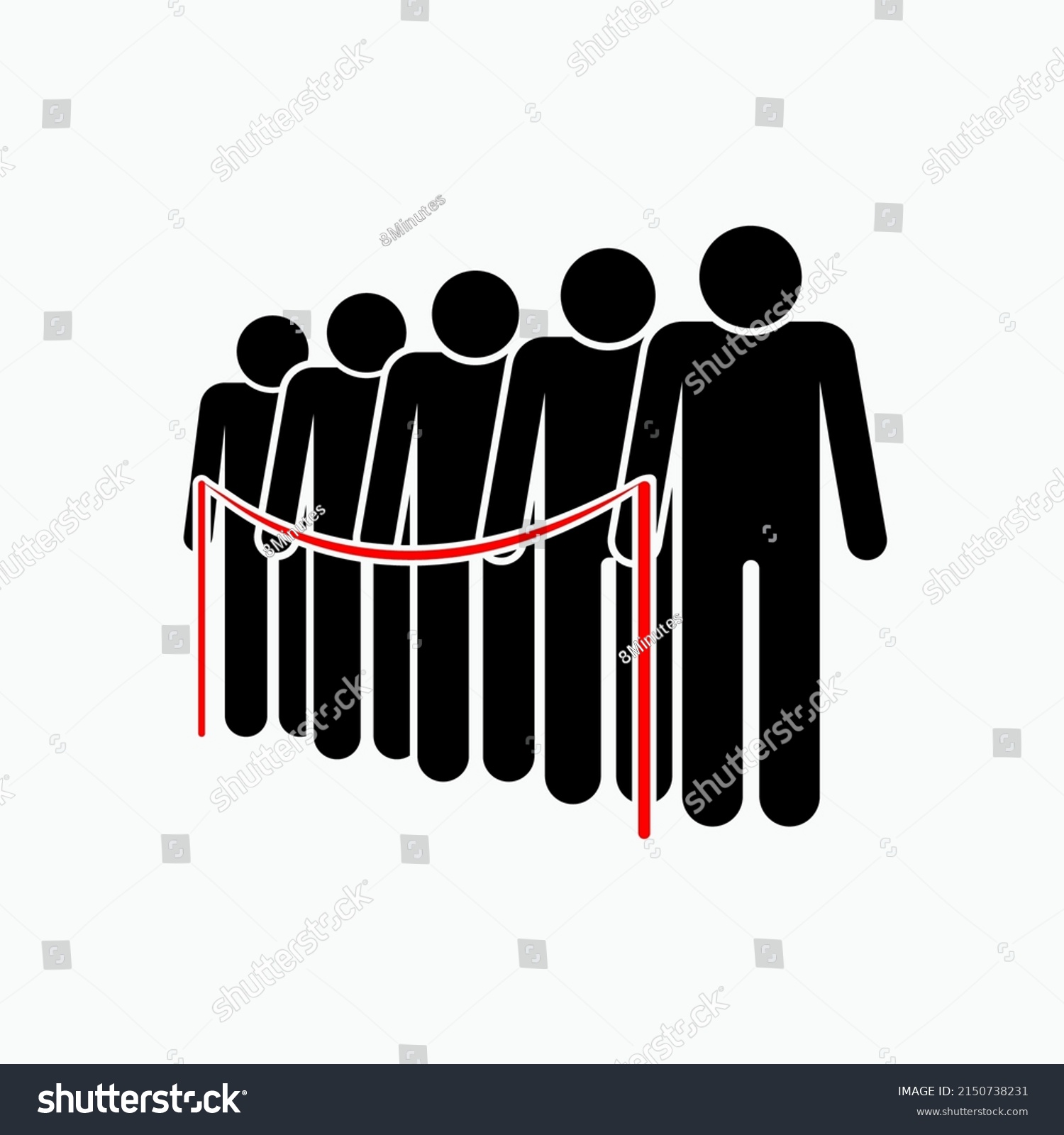 Queue Icon Turn Call Waiting Symbol Stock Vector (Royalty Free ...