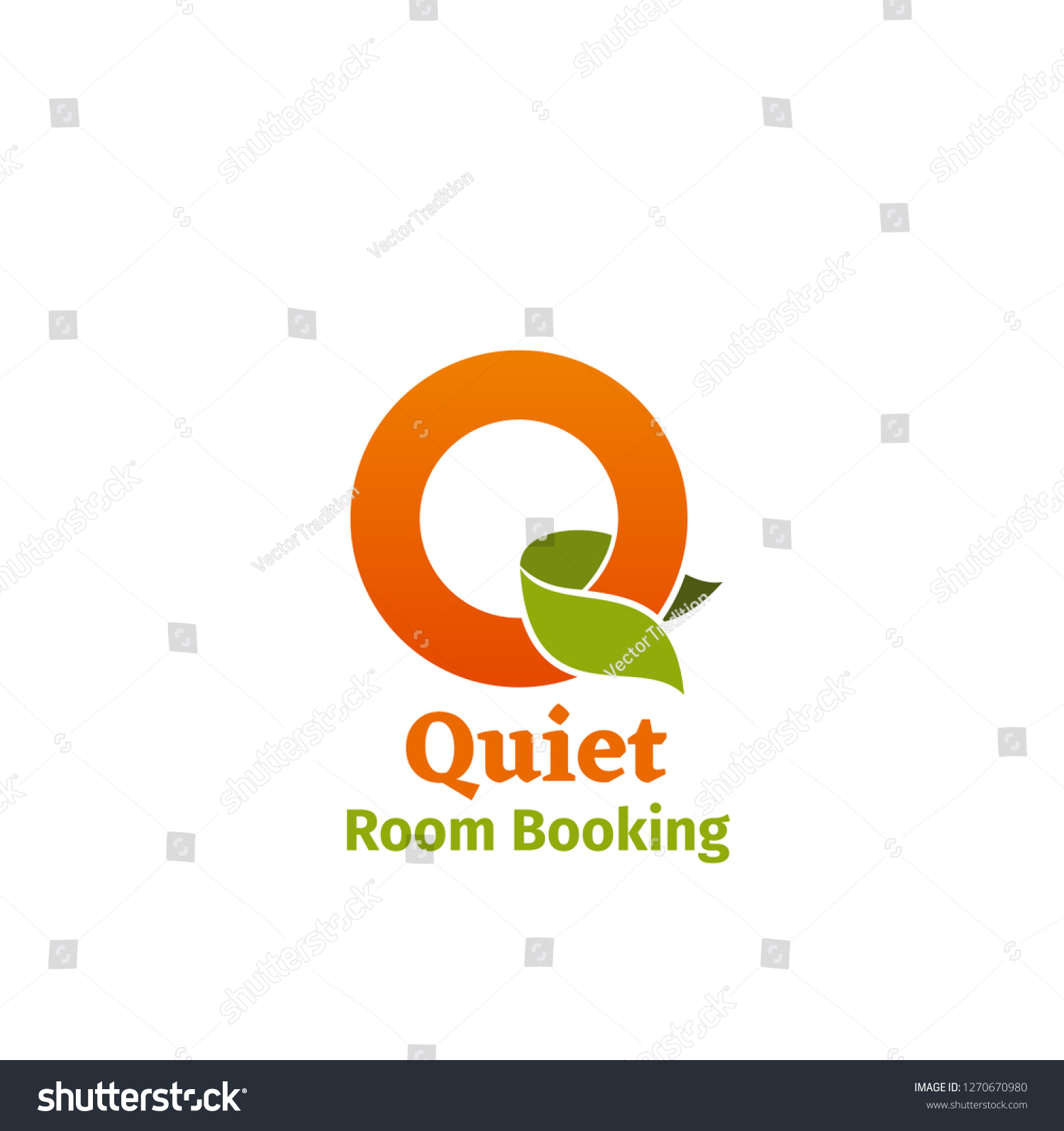 Quiet Room Booking Vector Icon Isolated Stock Vektorgrafik