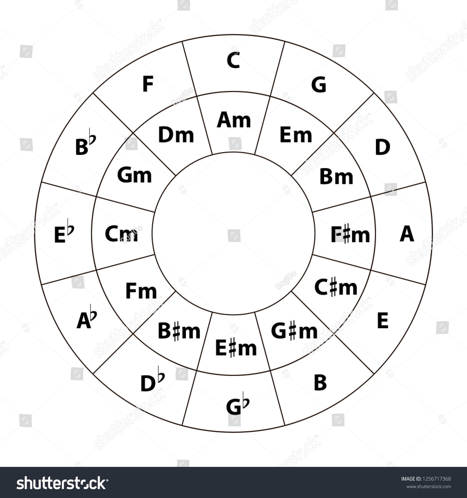 Quinto Quart Circle Stock Vector (Royalty Free) 1256717368 | Shutterstock