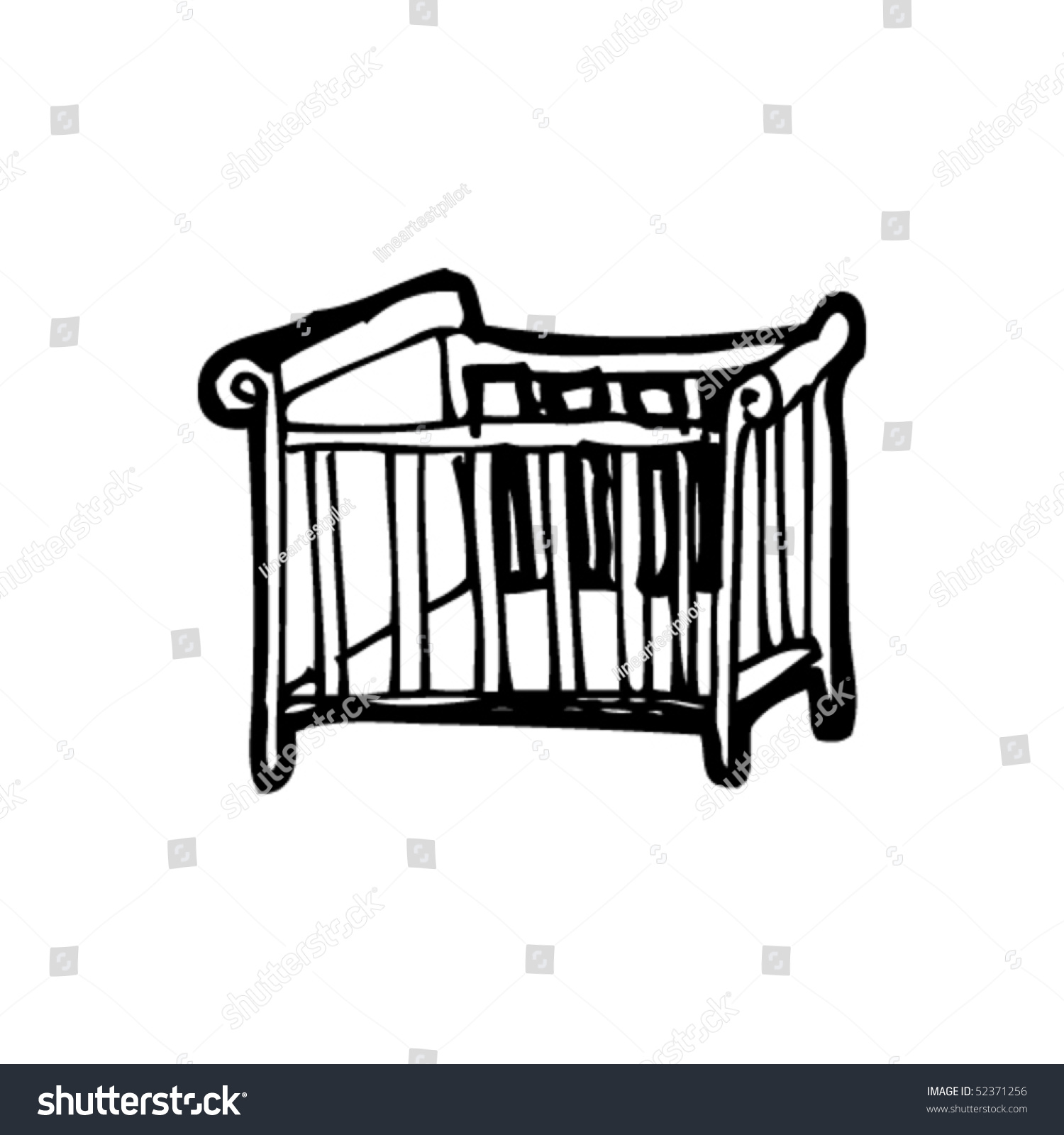 How To Draw A Baby Crib