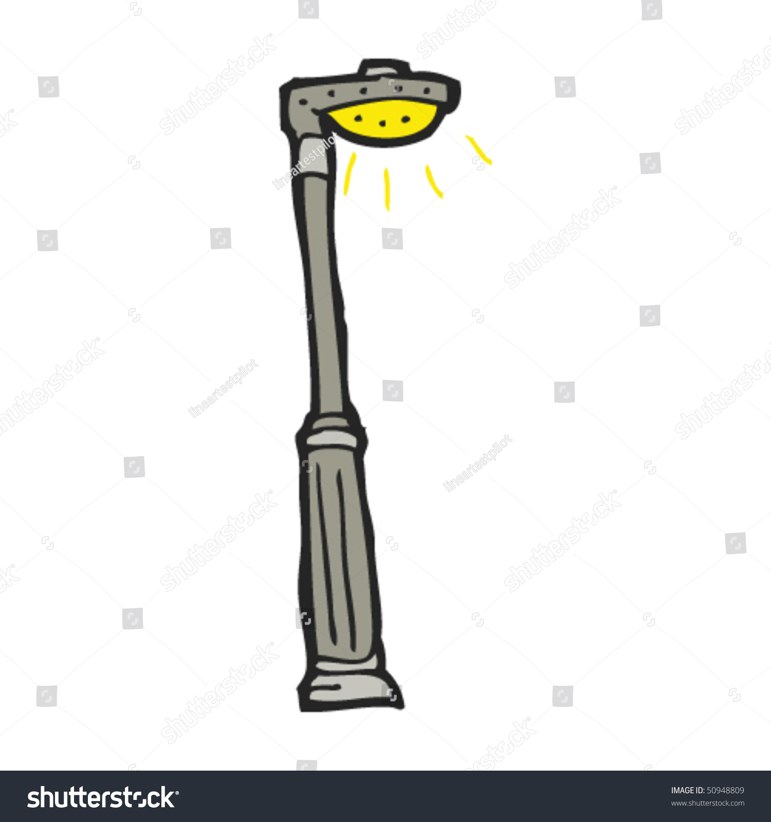 Quirky Drawing Lamppost Stock Vector (Royalty Free) 50948809 | Shutterstock