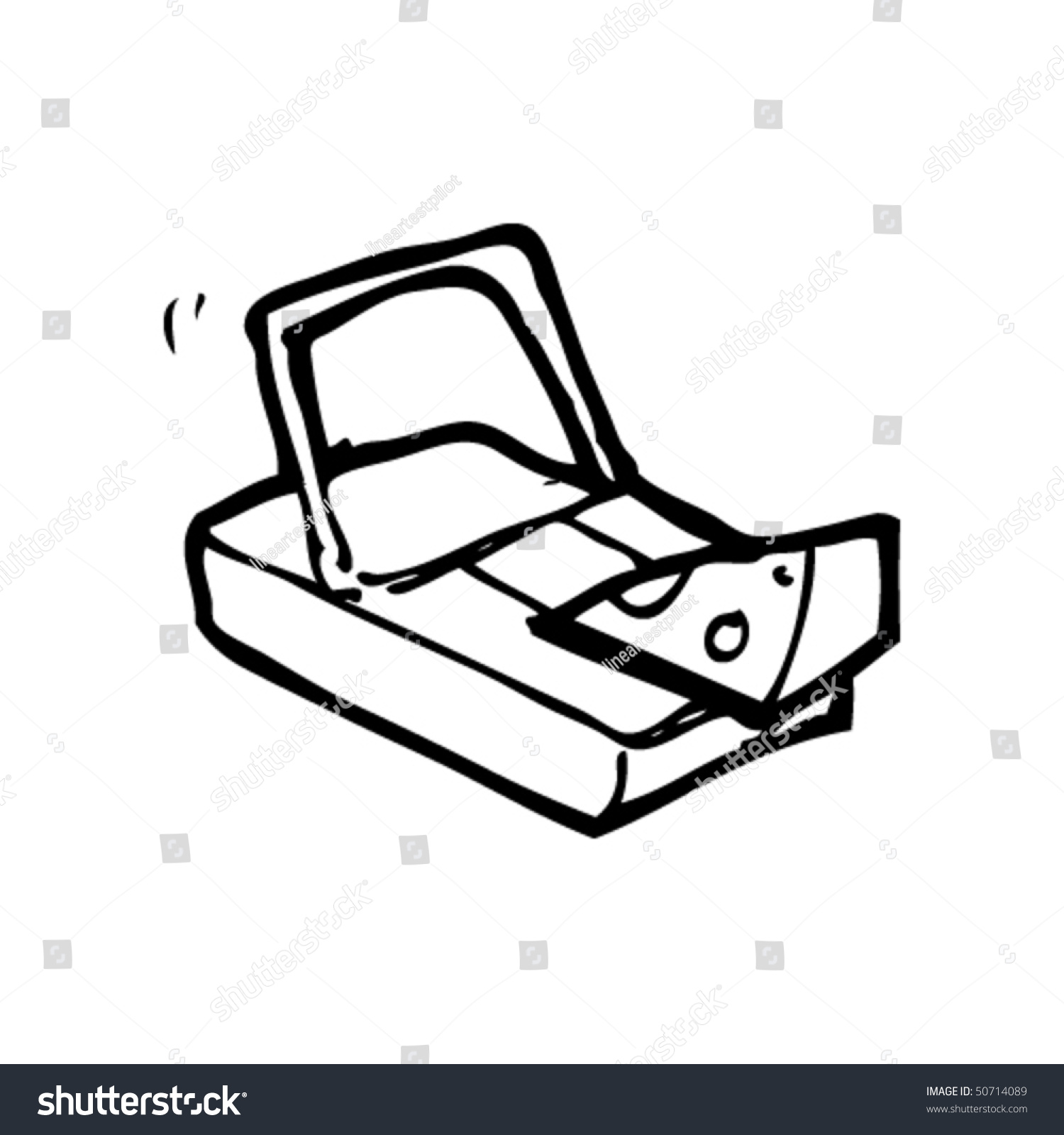 Quirky Drawing Mouse Trap Stock Vector 50714089 - Shutterstock