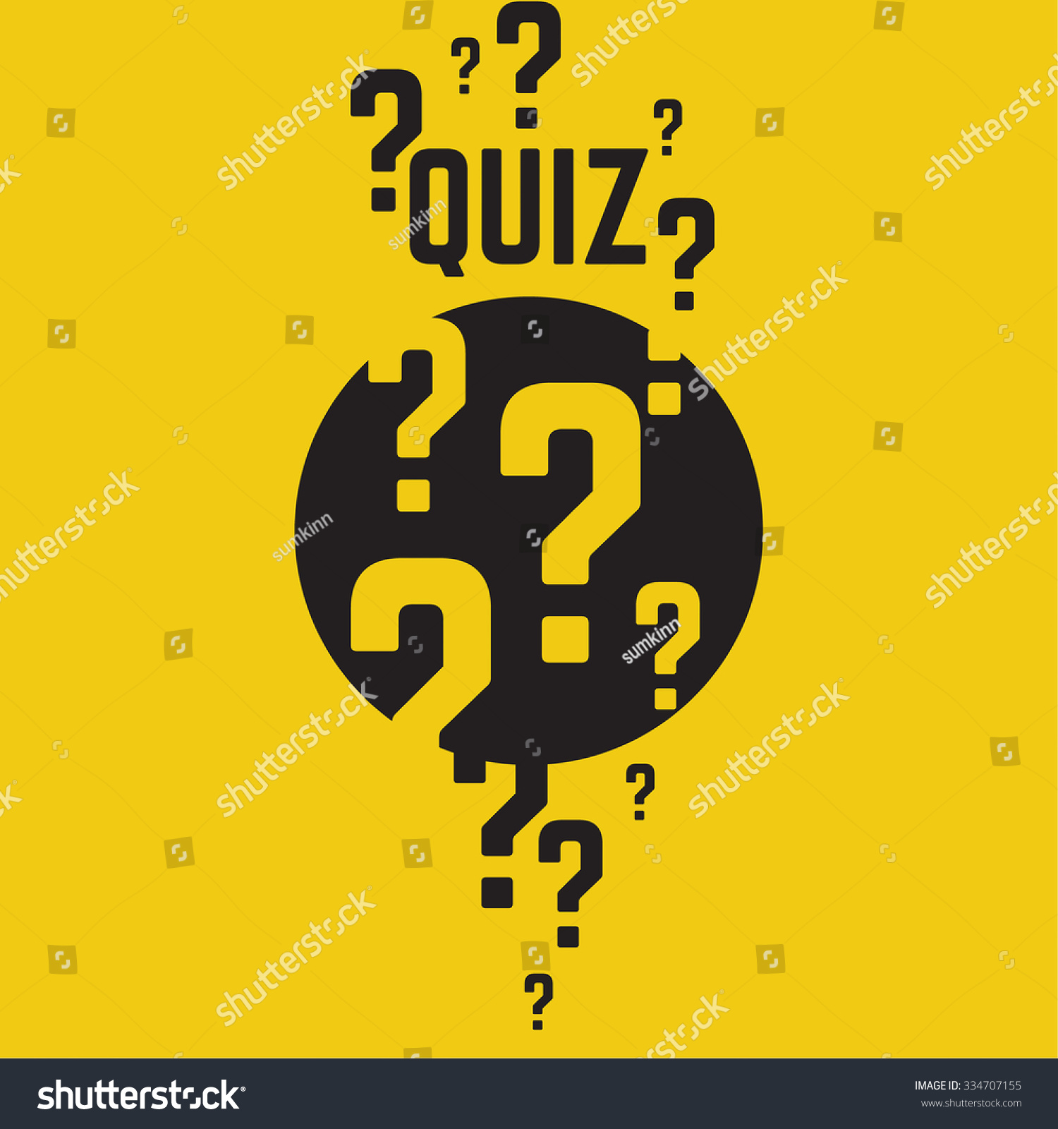 Quiz Background Concept Question Answer Vector Stock Vector