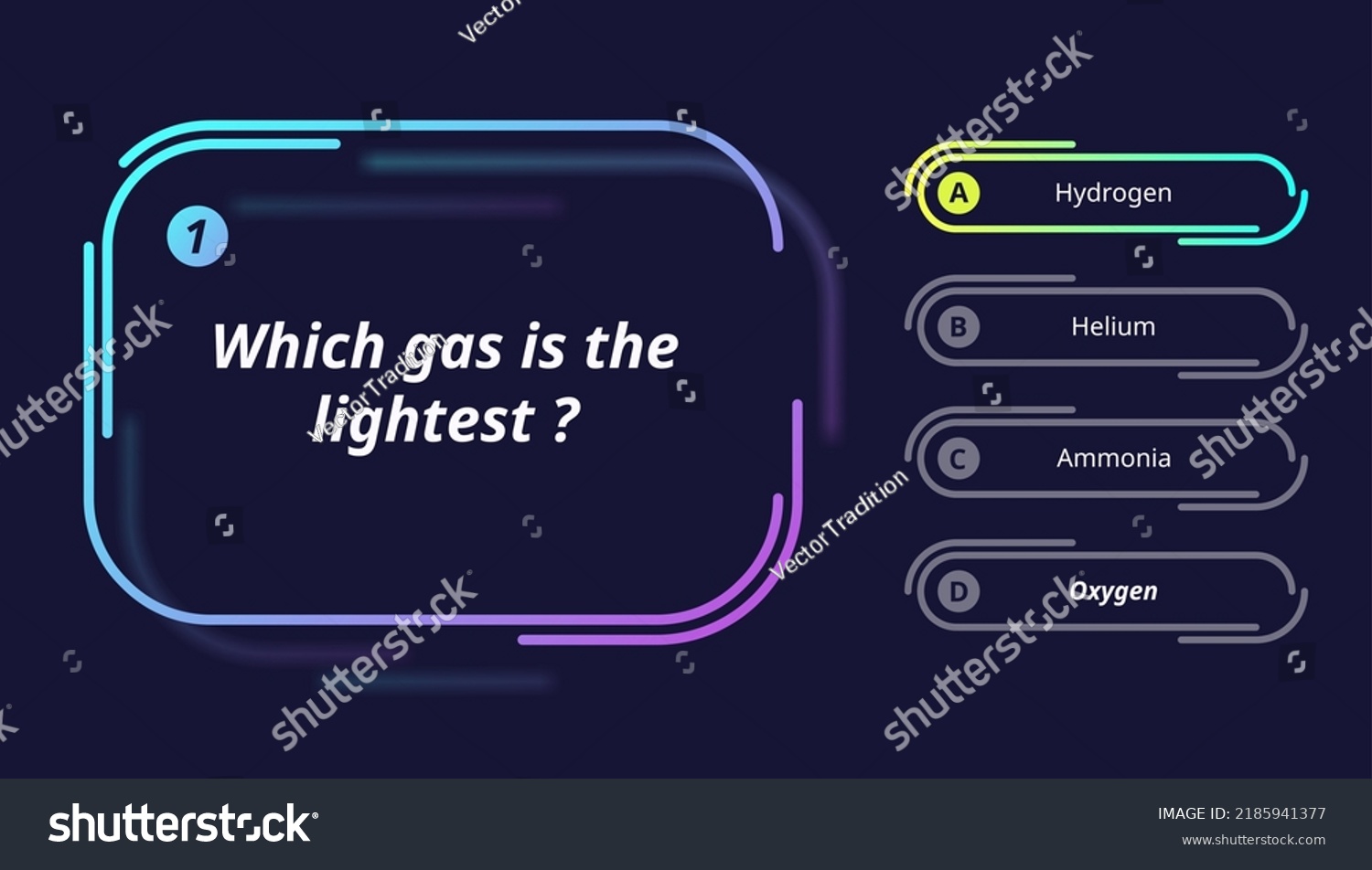 SVG of Quiz questions d test menu choice for game, vector template frames. Quiz game multiple questions and answers options menu with letters, UI background layout for intellectual guess game show svg