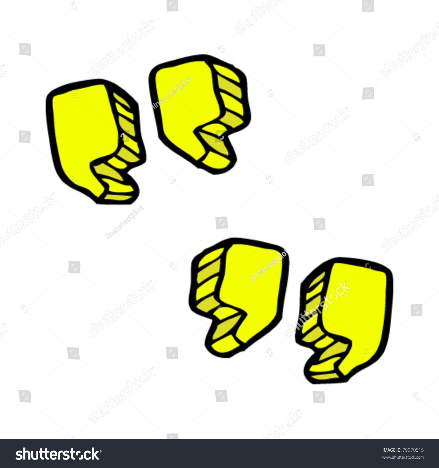 Quotation Symbol Cartoon Stock Vector (Royalty Free) 79970515