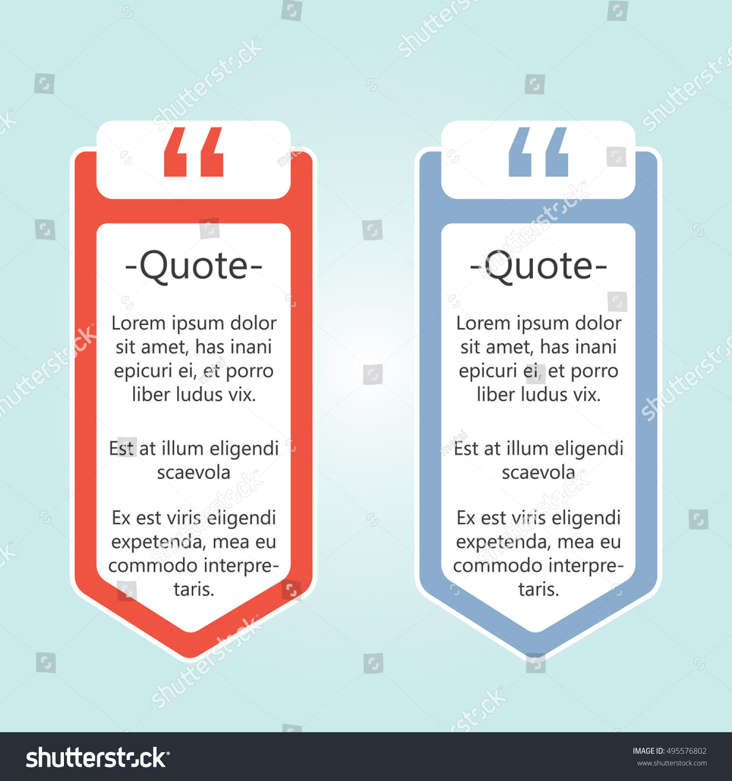 Quote Boxes Quotes Template Pack Vector Stock Vector 495576802  Shutterstock