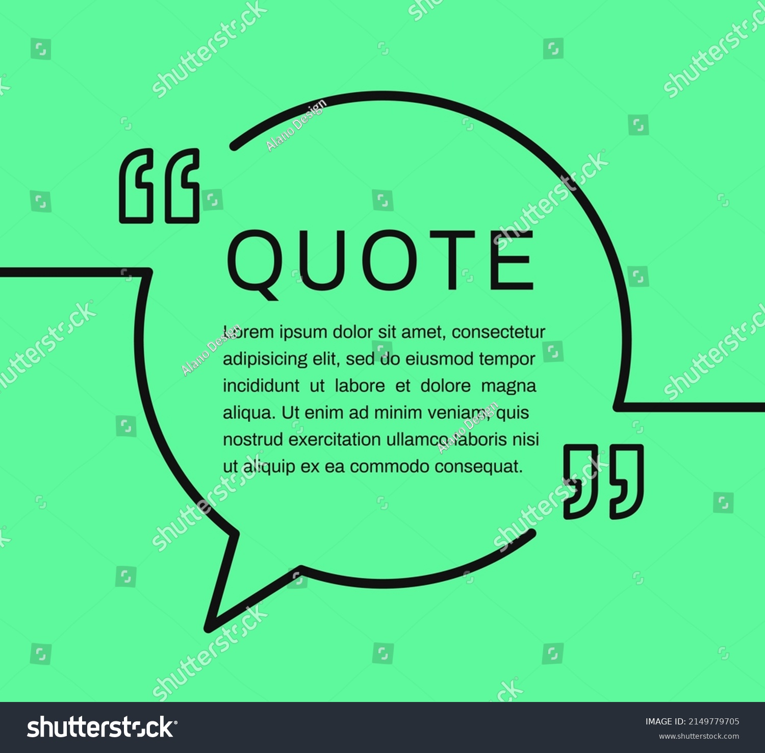 Quote Frames Quote Box Frame Templates Stock Vector (Royalty Free