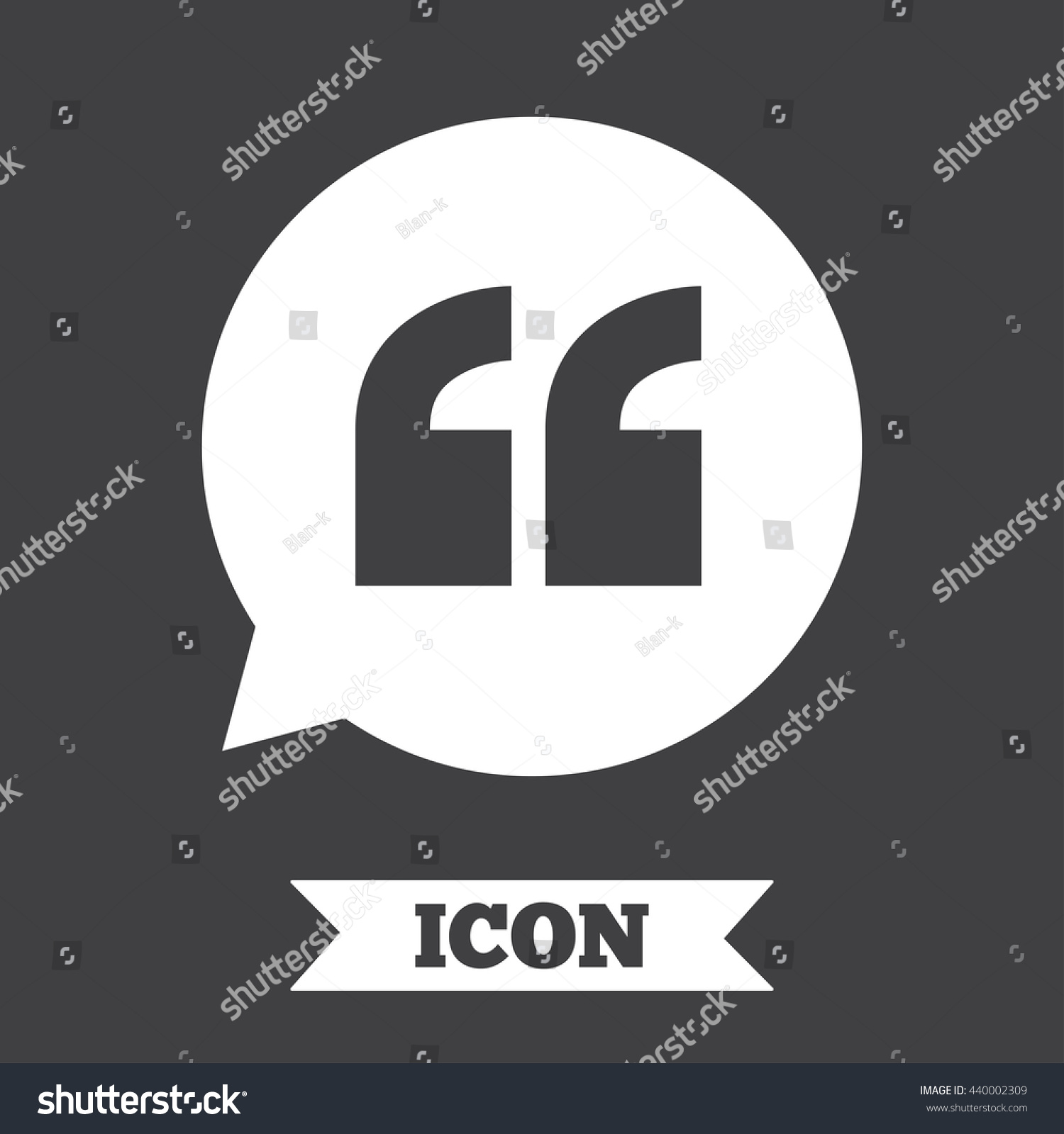 Download Quote Sign Icon Quotation Mark Speech Stock Vector ...