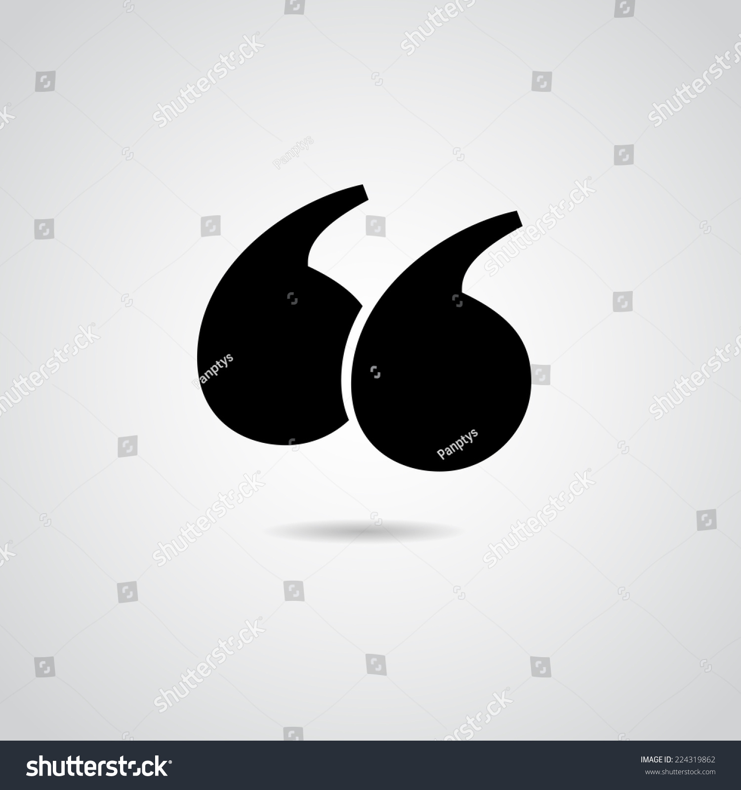 Download Quote Vector Icon Isolated On White Stock Vector 224319862 ...