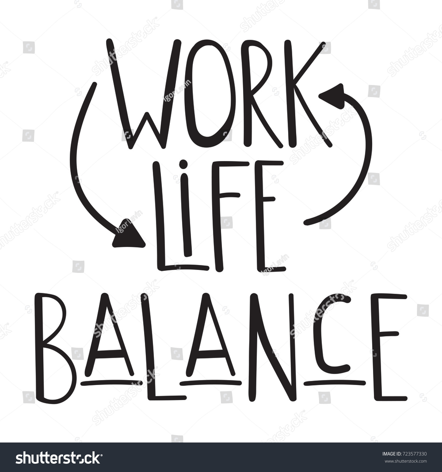 inspirational quotes about work life balance quote work life balance vector inspirational stock vector