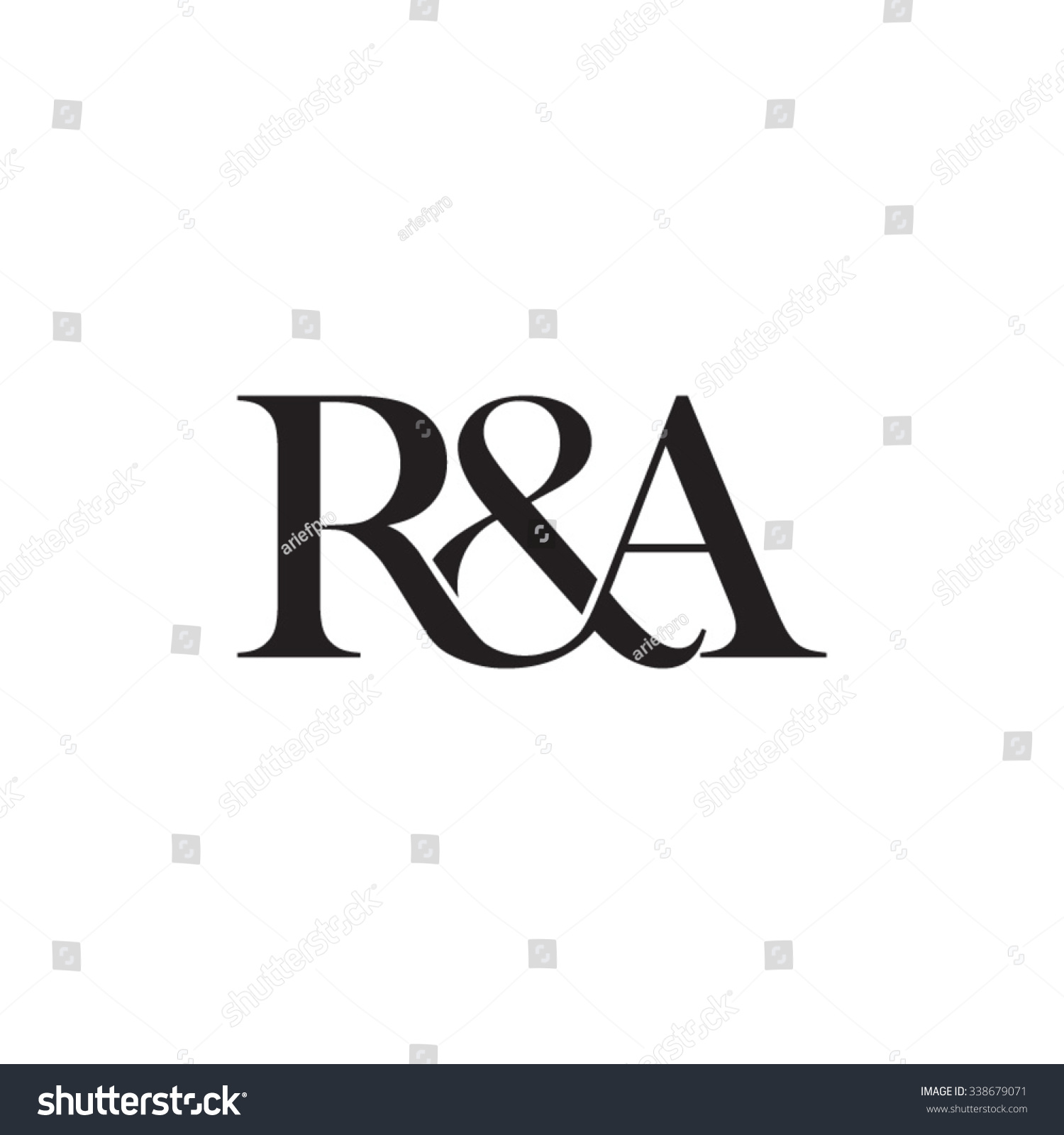 Ra Initial Logo Ampersand Monogram Logo Stock Vector 338679071 ...