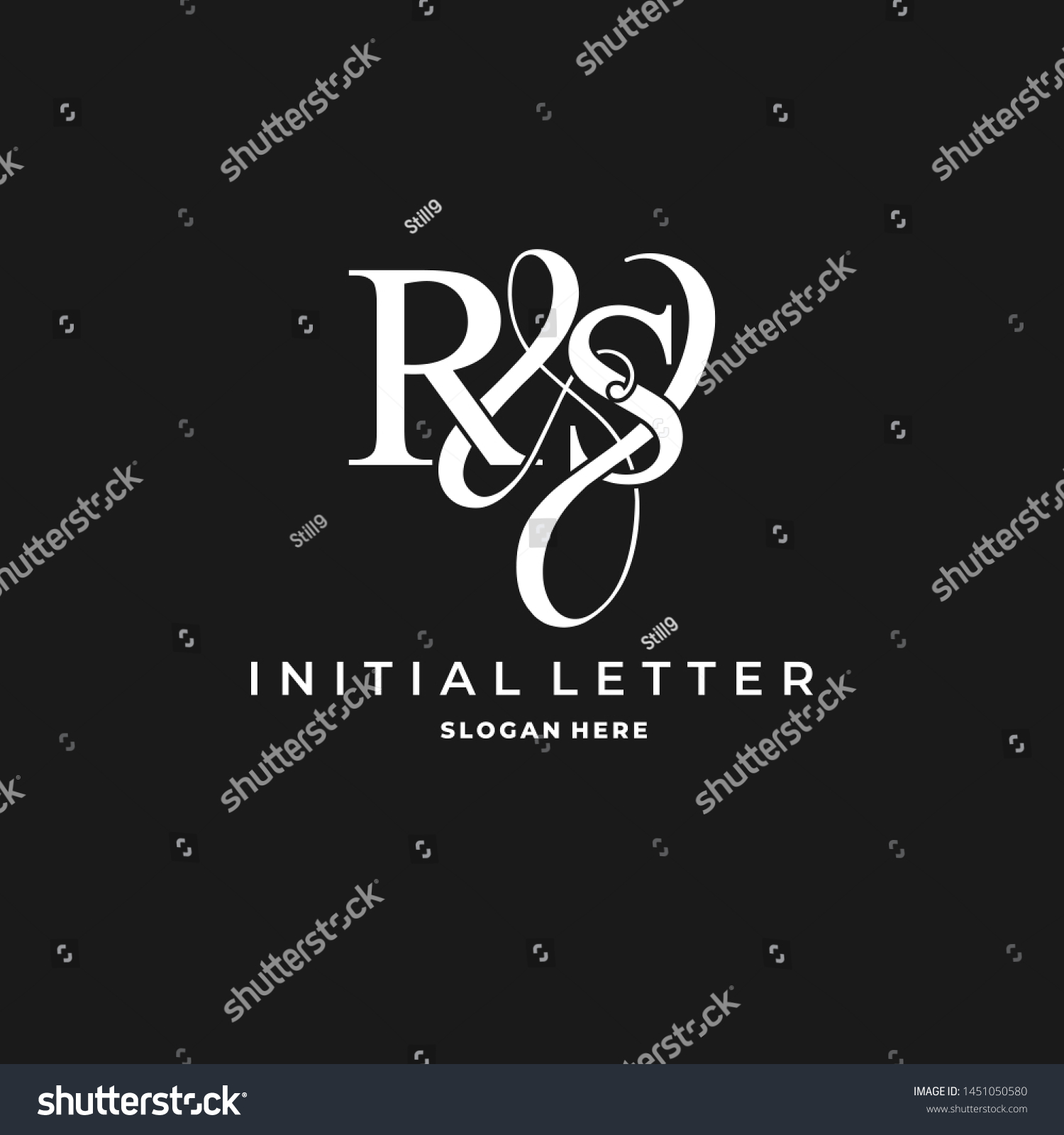 R S Rs Logo Initial Vector Stock Vector (Royalty Free) 1451050580 ...