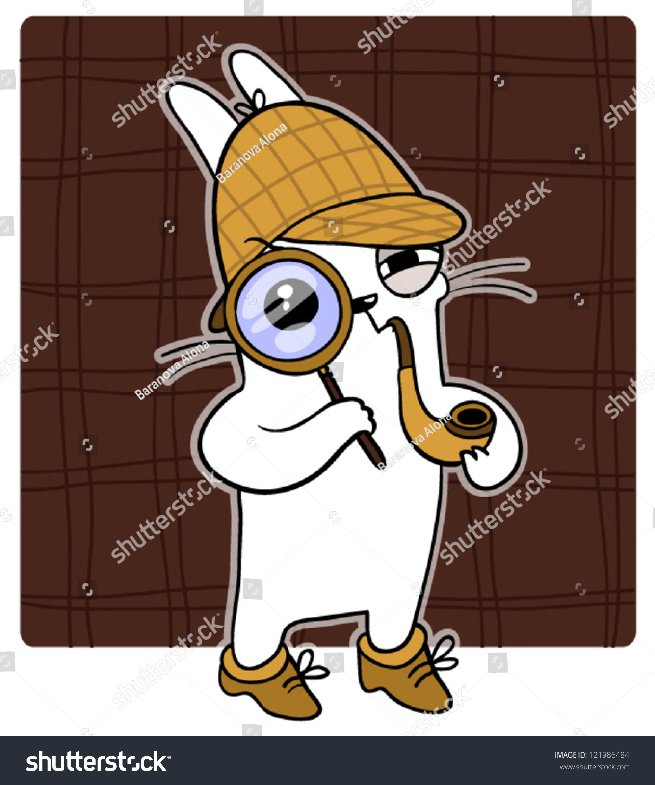 Rabbit Stock Vector 121986484 - Shutterstock