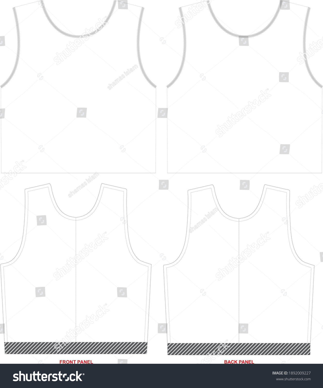 Race Bib Mock Ups Artworks Patterns Stock Vector (Royalty Free ...