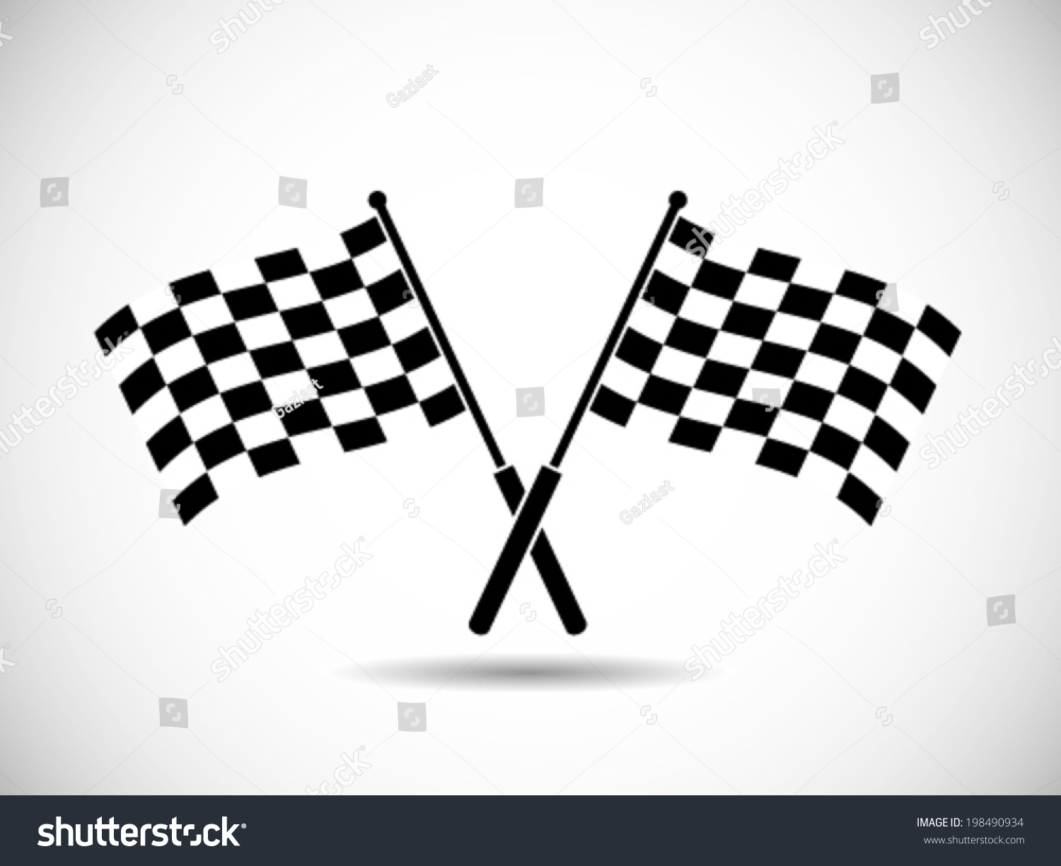 Race Flag Stock Vector Illustration 198490934 : Shutterstock