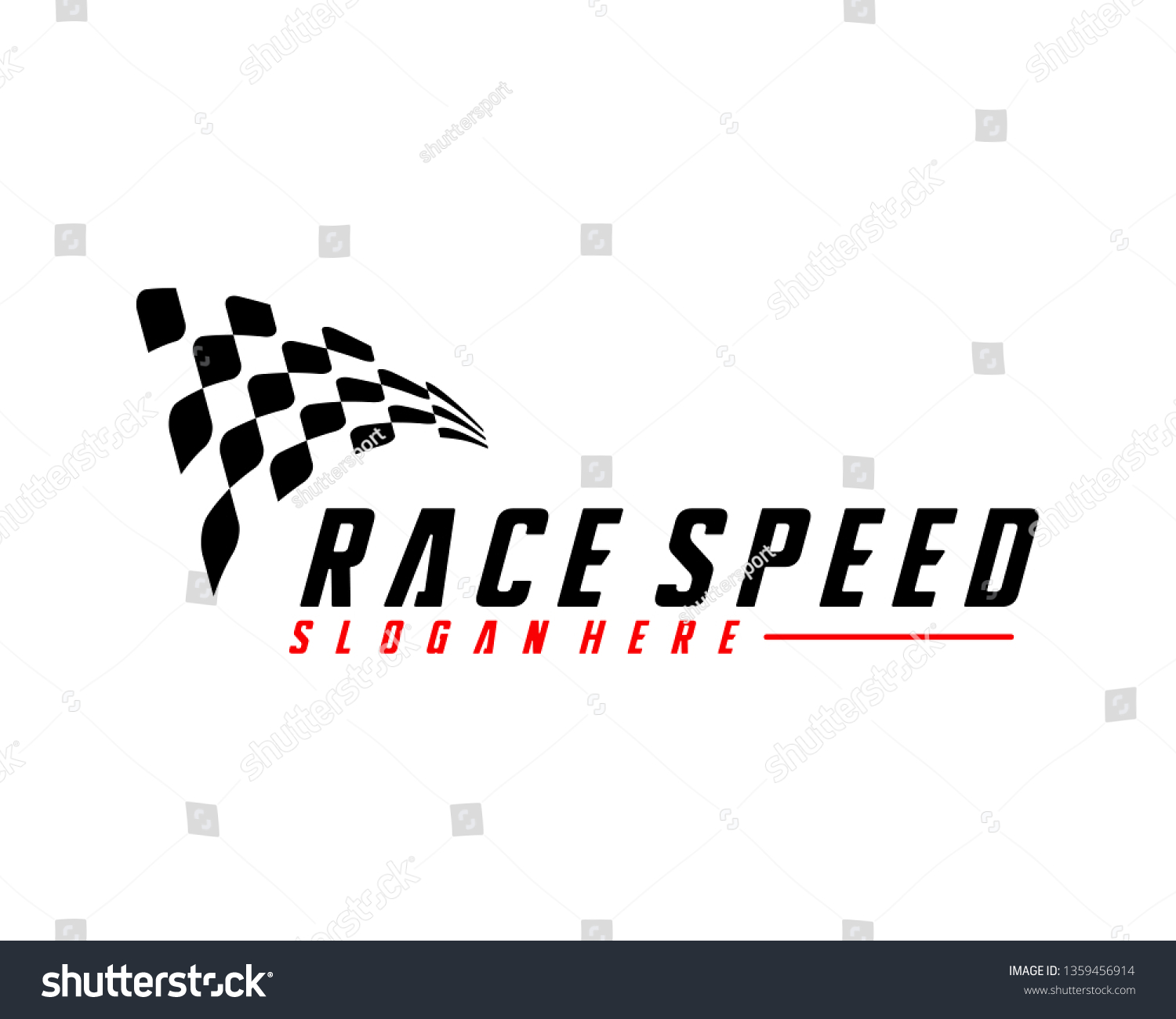 Race Flag Design Concepts Icon Speed Stock Vector (Royalty Free) 1359456914