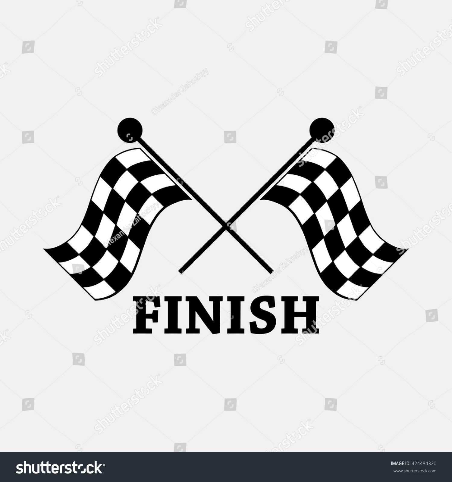 Race Flag, Finish Illustration. - 424484320 : Shutterstock