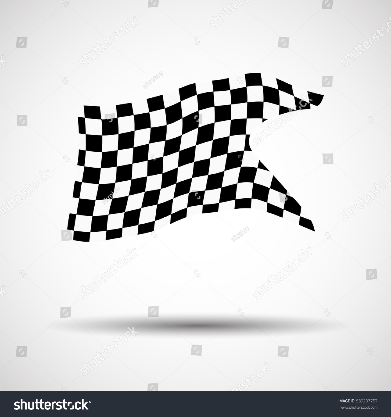 Racing Background Checkered Flag Vector Illustration Stock Vector ...