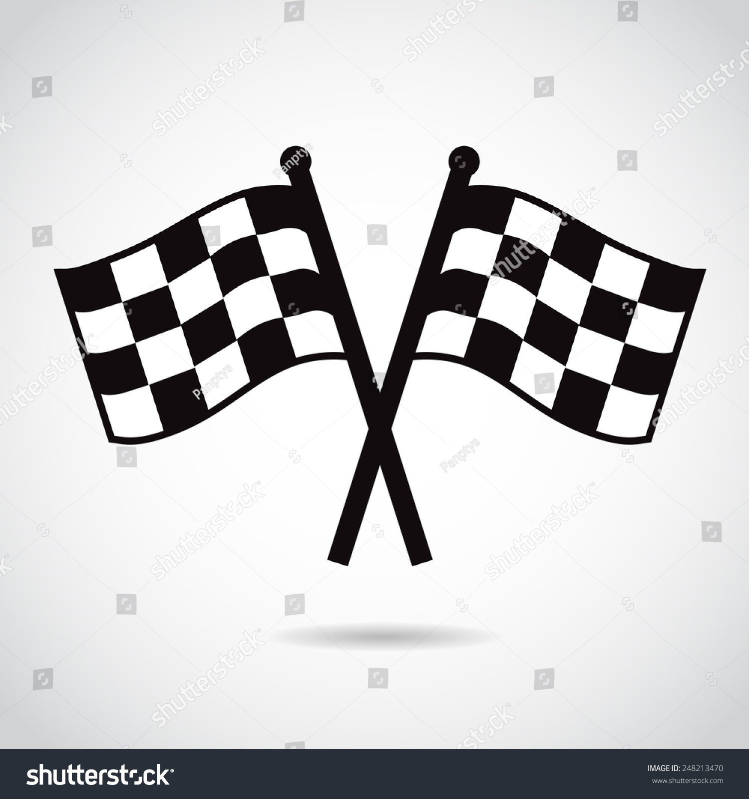 Racing Flags. Vector Illustration. - 248213470 : Shutterstock