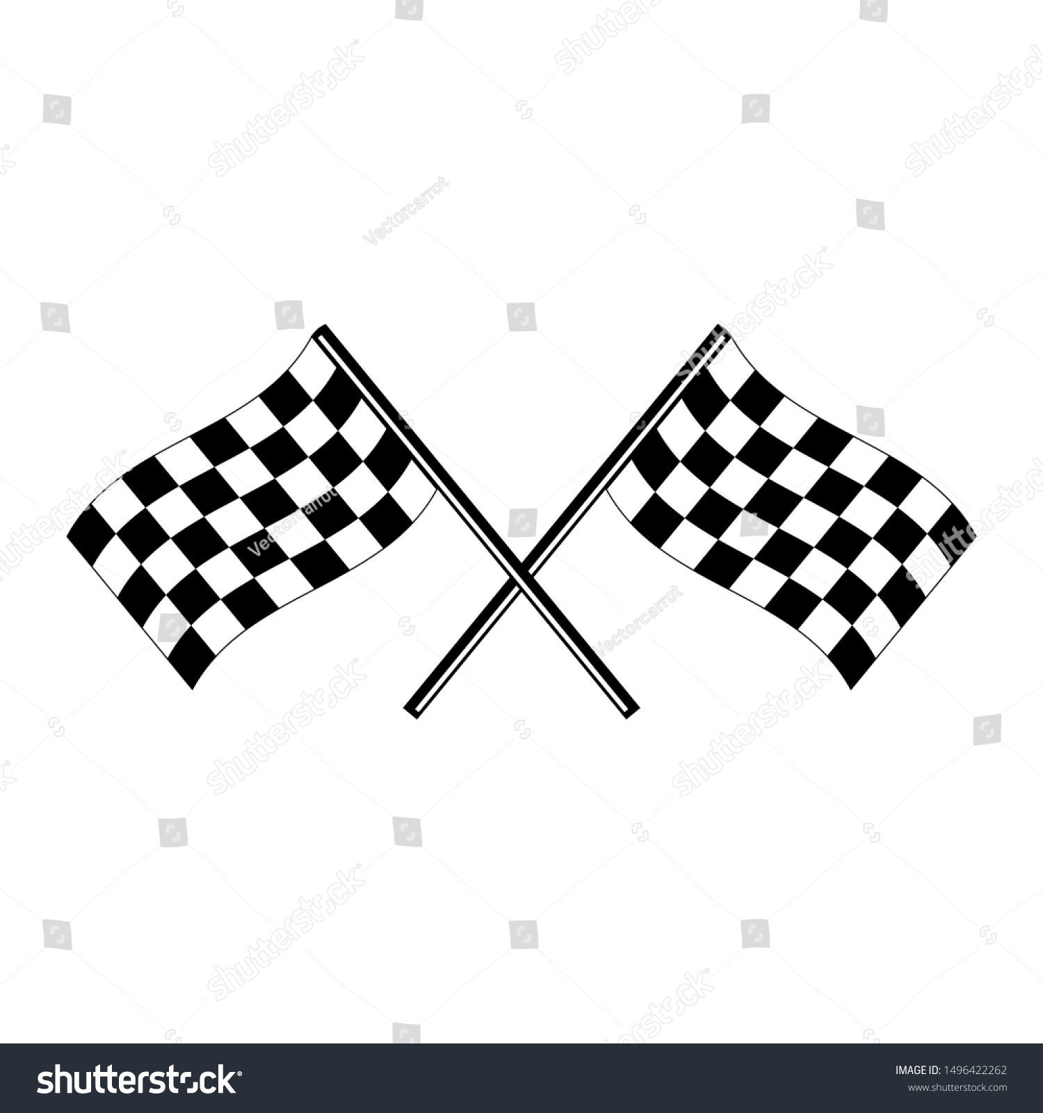 Racing Flags Chess Pattern Design Element Stock Vector (Royalty Free ...