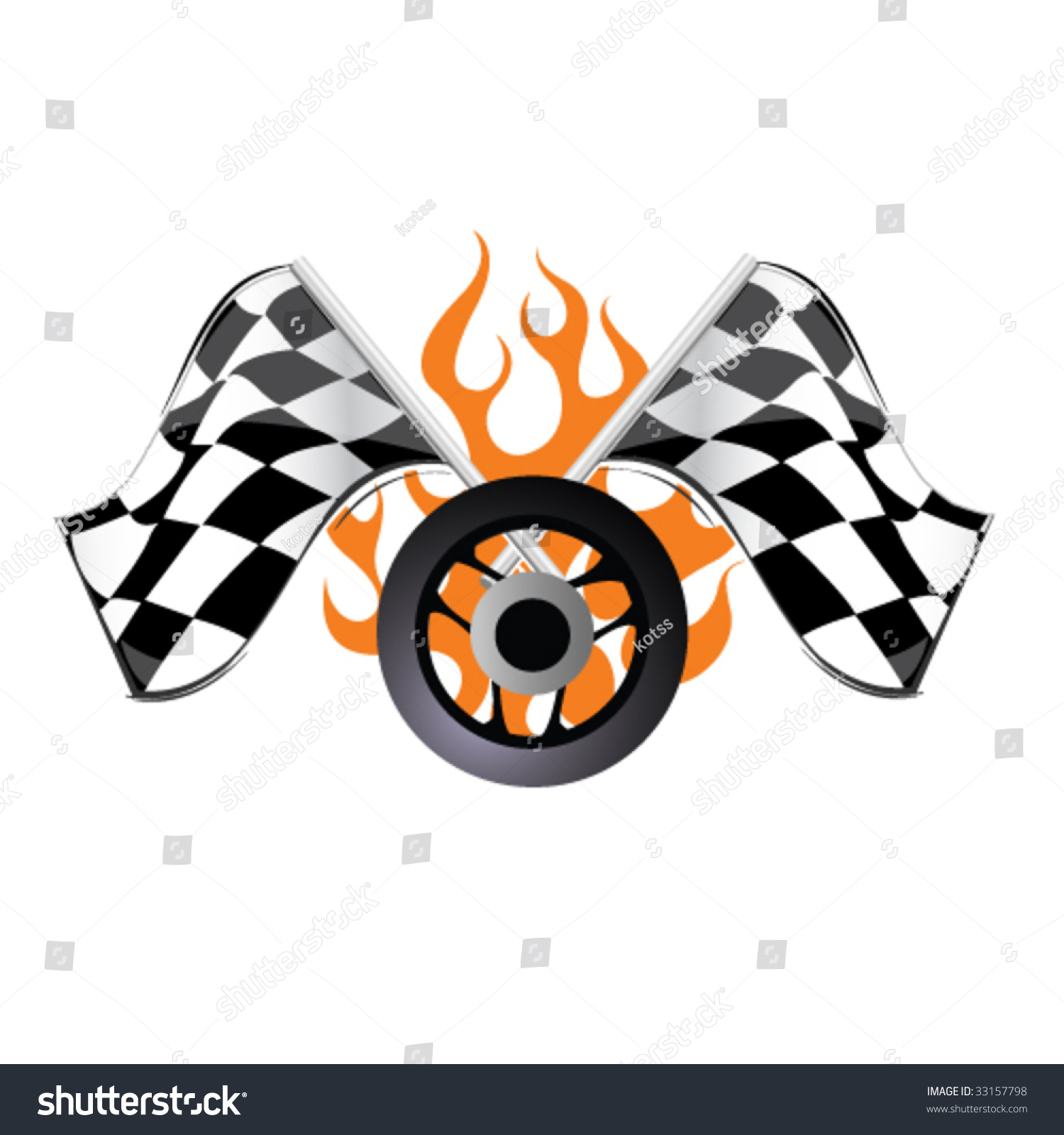 Racing Sign #3 Stock Vector Illustration 33157798 : Shutterstock