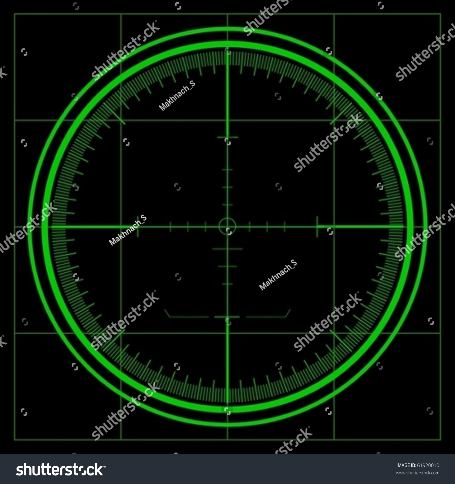 Radar Screen Vector Stock Vector (Royalty Free) 61920010 | Shutterstock