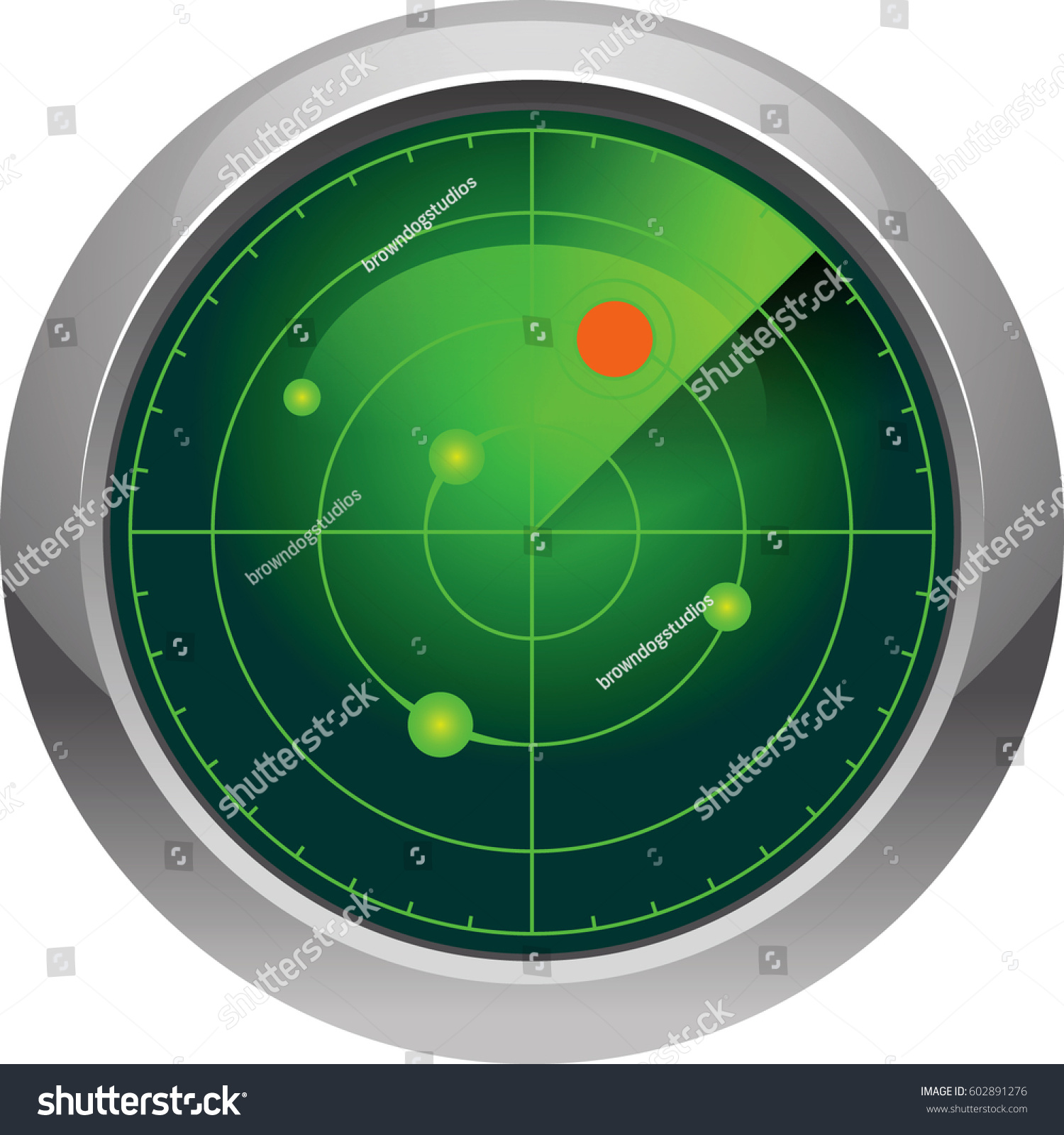 Radar Symbol 스톡 벡터(로열티 프리) 602891276