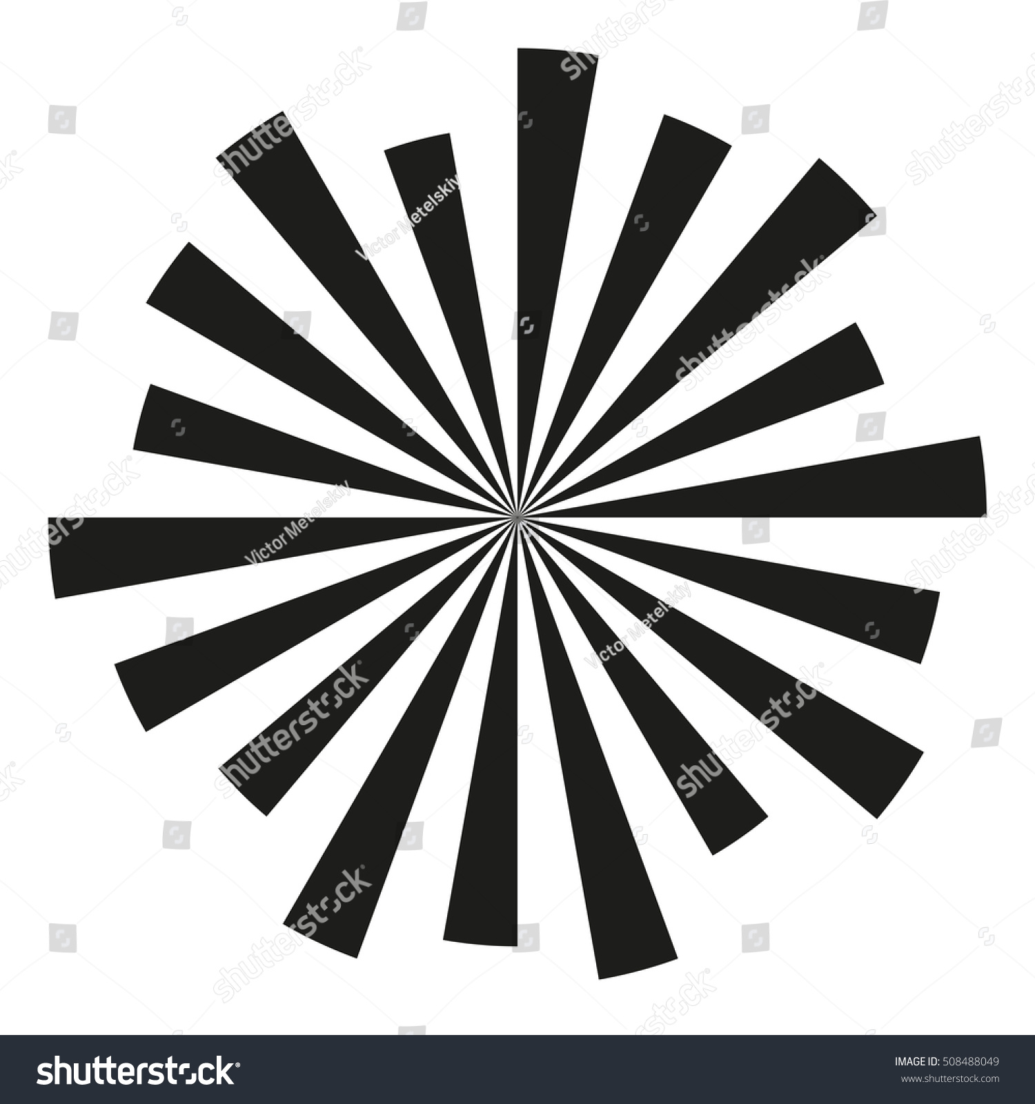 Radial Rays Background Divergent Rays Vector Stock Vector (Royalty Free ...