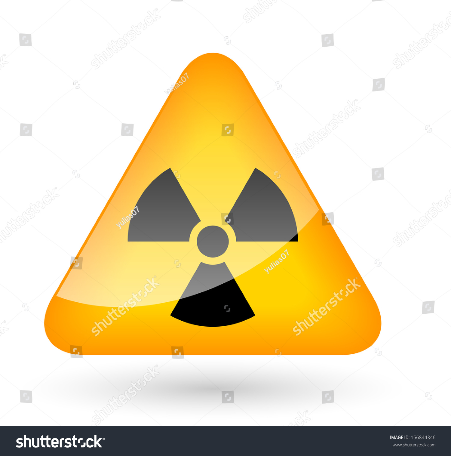 Radiation Hazard Symbol Sign Stock Vector (Royalty Free) 156844346 ...