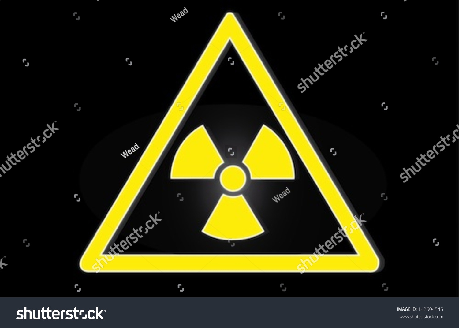 Radiation Hazard Symbol Sign Radhaz Threat Stock Vector (Royalty Free ...