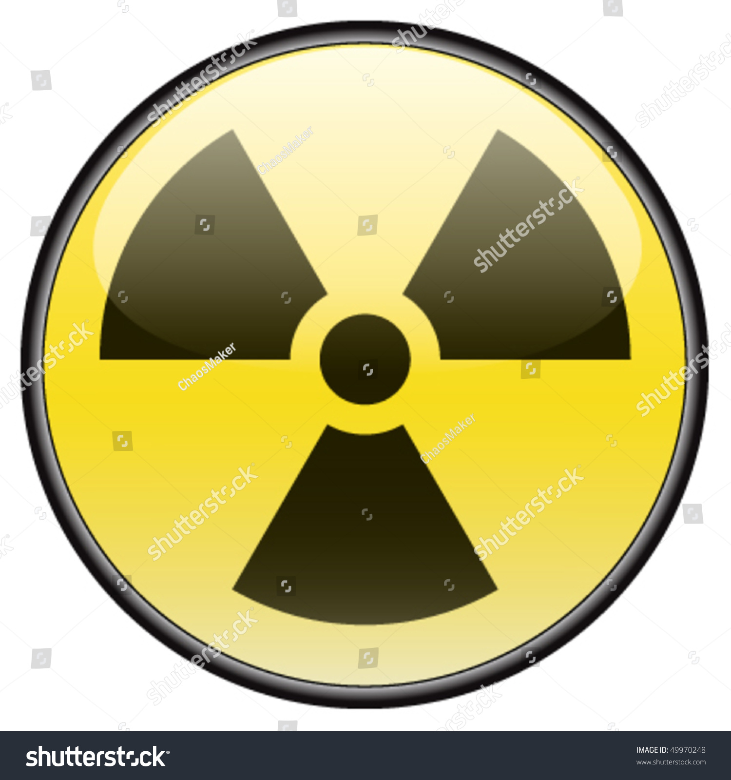 Radiation Vector Round Hazardous Sign - 49970248 : Shutterstock